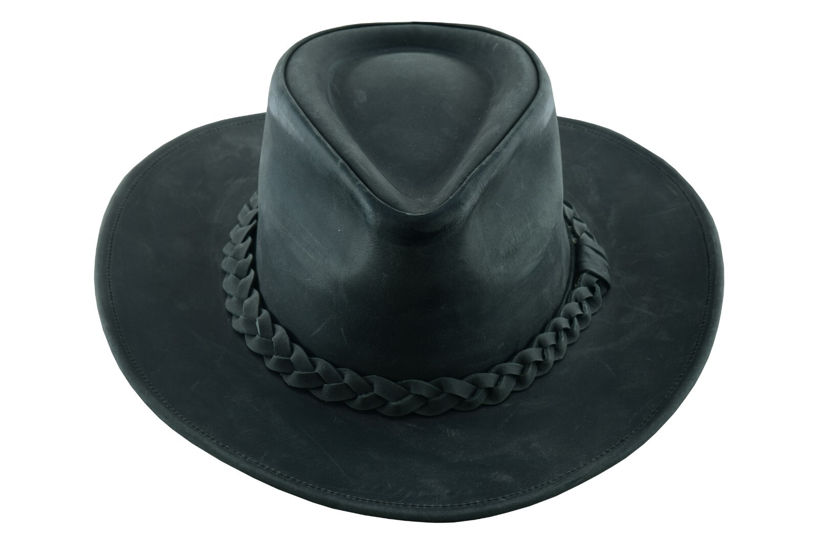 THUNDER Leather Cowboy Western Hat for Men and Women