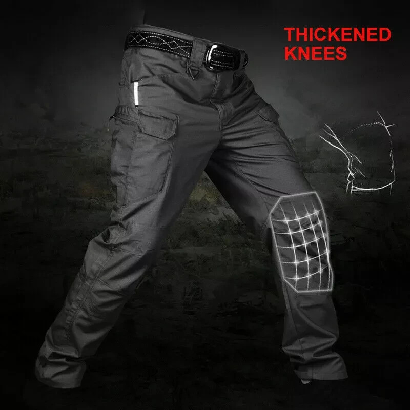 US Men Tactical Cargo Pants Soldier Straight-fit Work Combat Trousers Outdoor