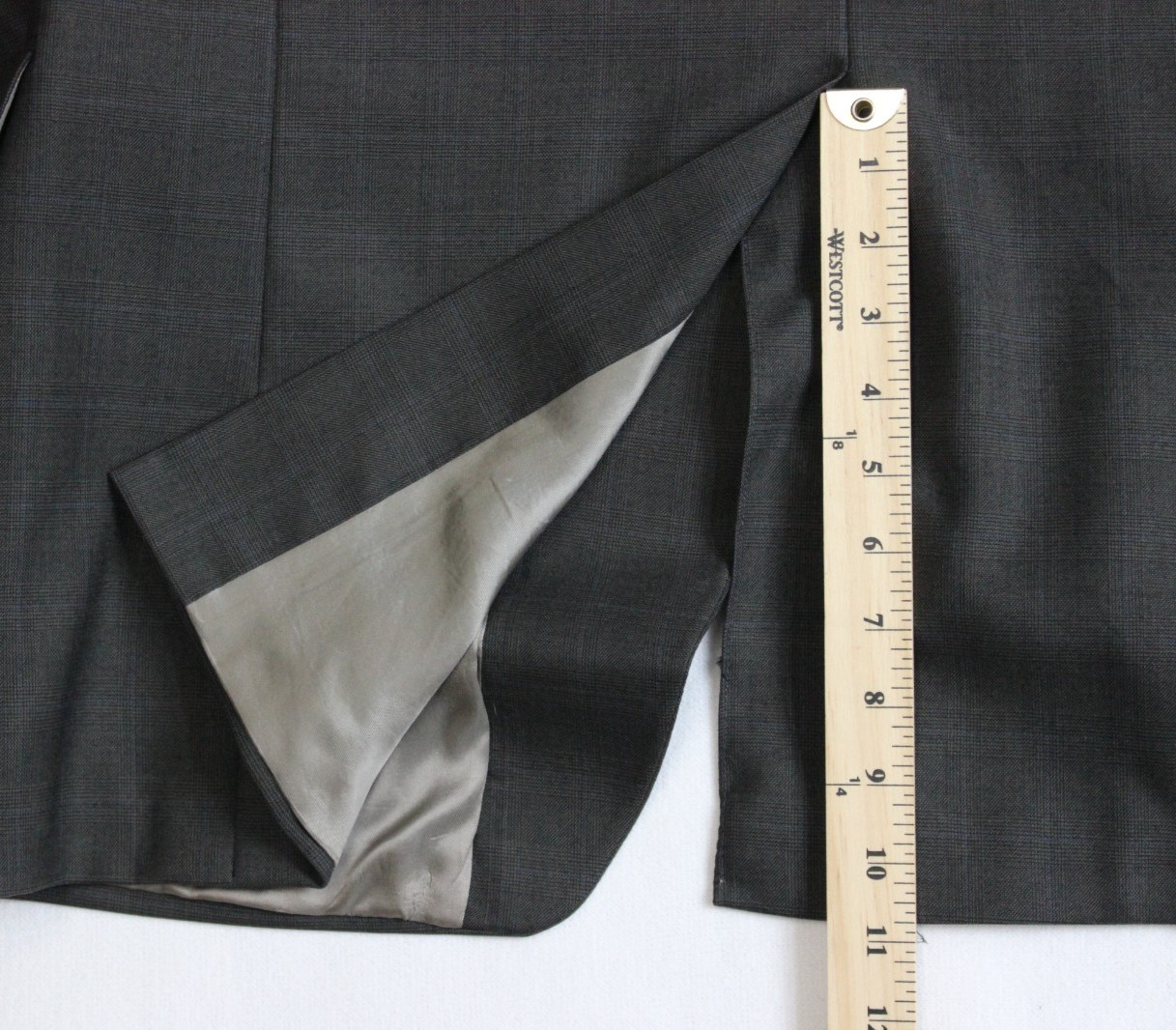 Chaps Ralph Lauren Blazer Jacket Men’s Size 44T Brown Check Beige 3-Button VTG