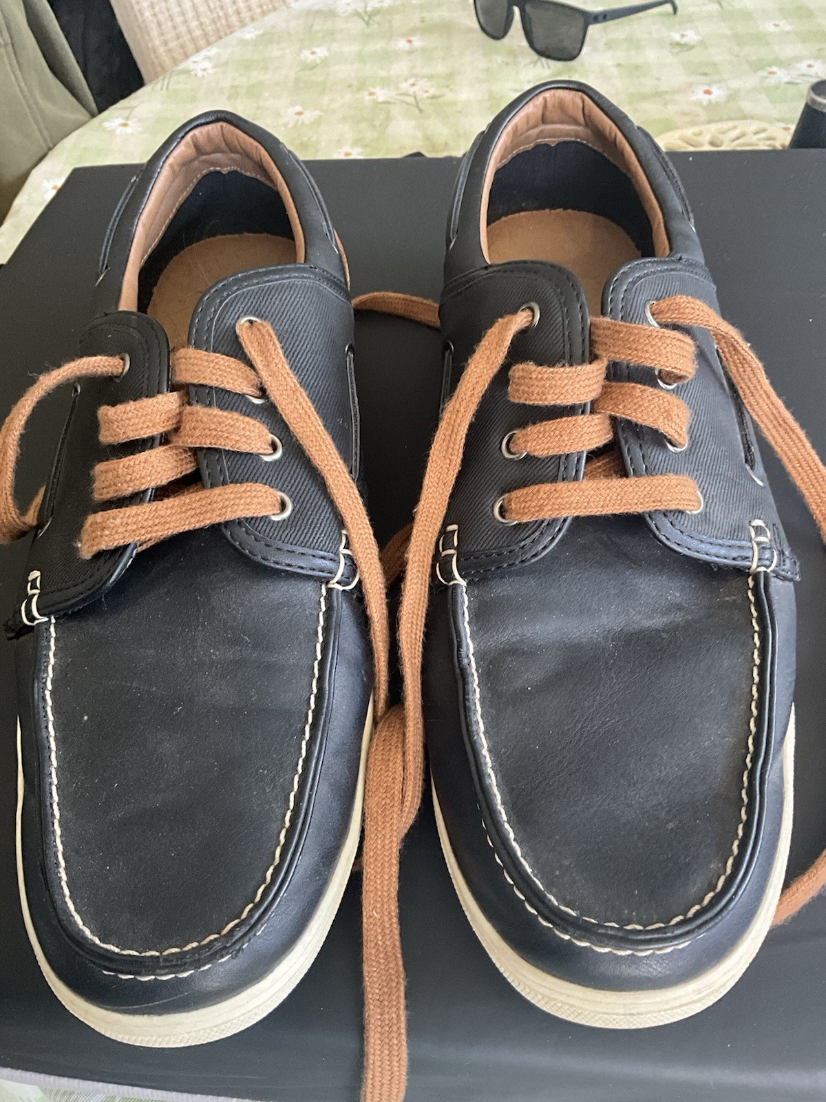 SONOMA GOODS FOR LIFE MENS BLACK CASUAL LACE SHOES SIZE 10 VERY NICE CONDITION