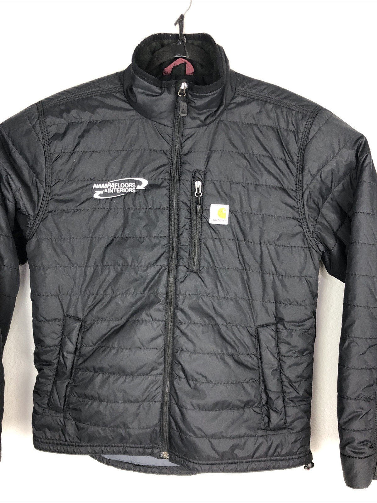 Carhartt Gilliam Rain Defender Jacket Men’s Medium Black Puffer Quilted Zip Up