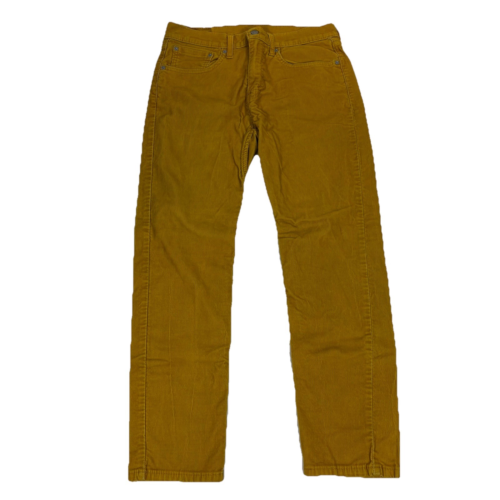 Levi’s 502 Taper Corduroy Pants Men 31×30 Yellow Cotton Blend