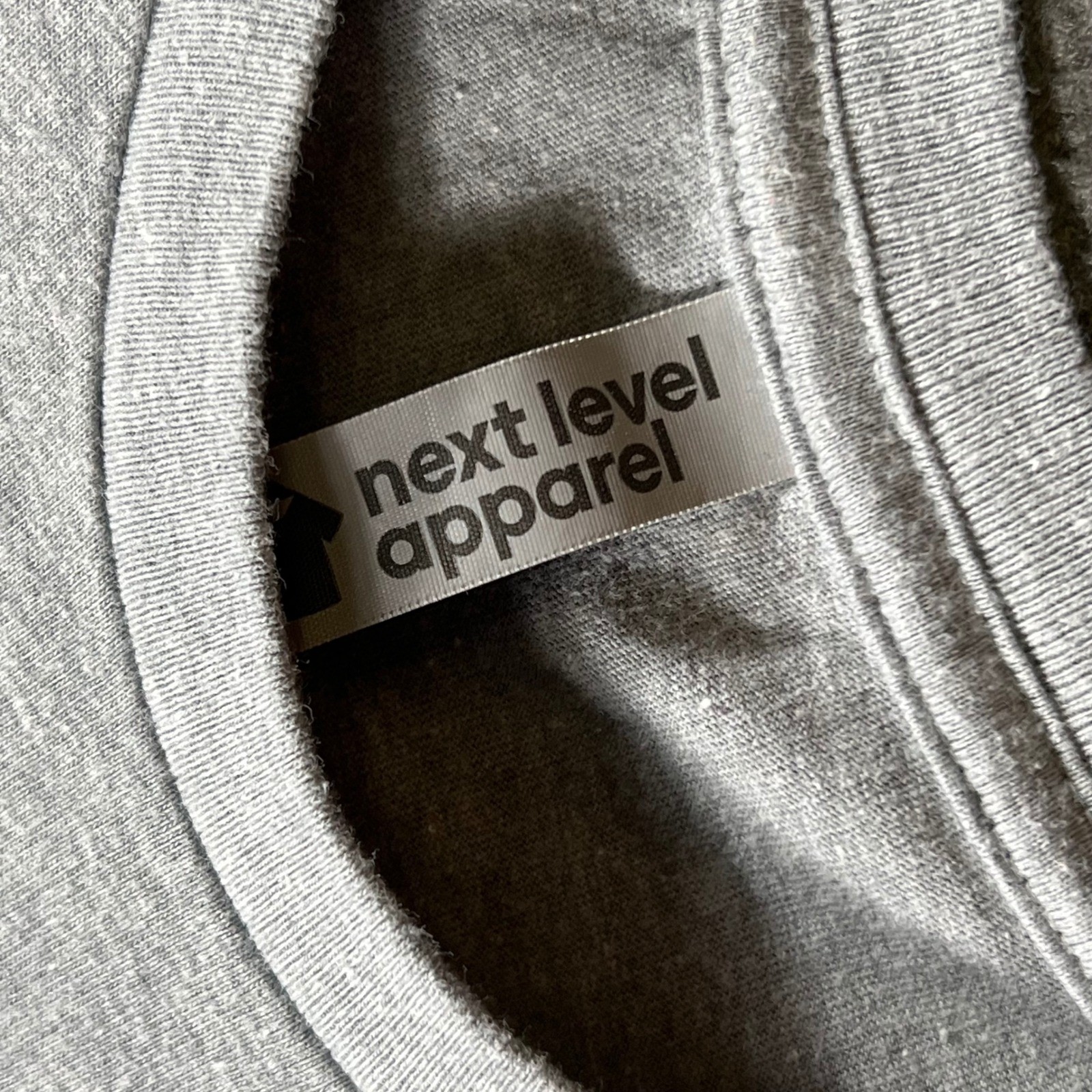 Next Level Apparel Men’s Heather Grey T-Shirt Basic Crew Neck Tee XL