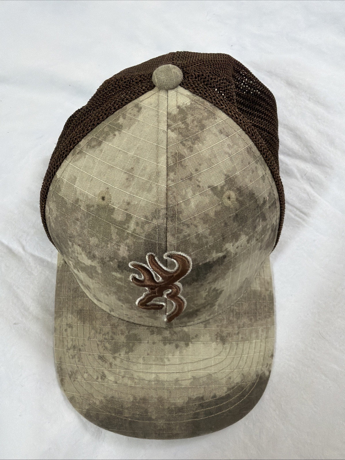 Browning Trucker Hat Mesh SnapBack Digi Camo And Brown Adjustable