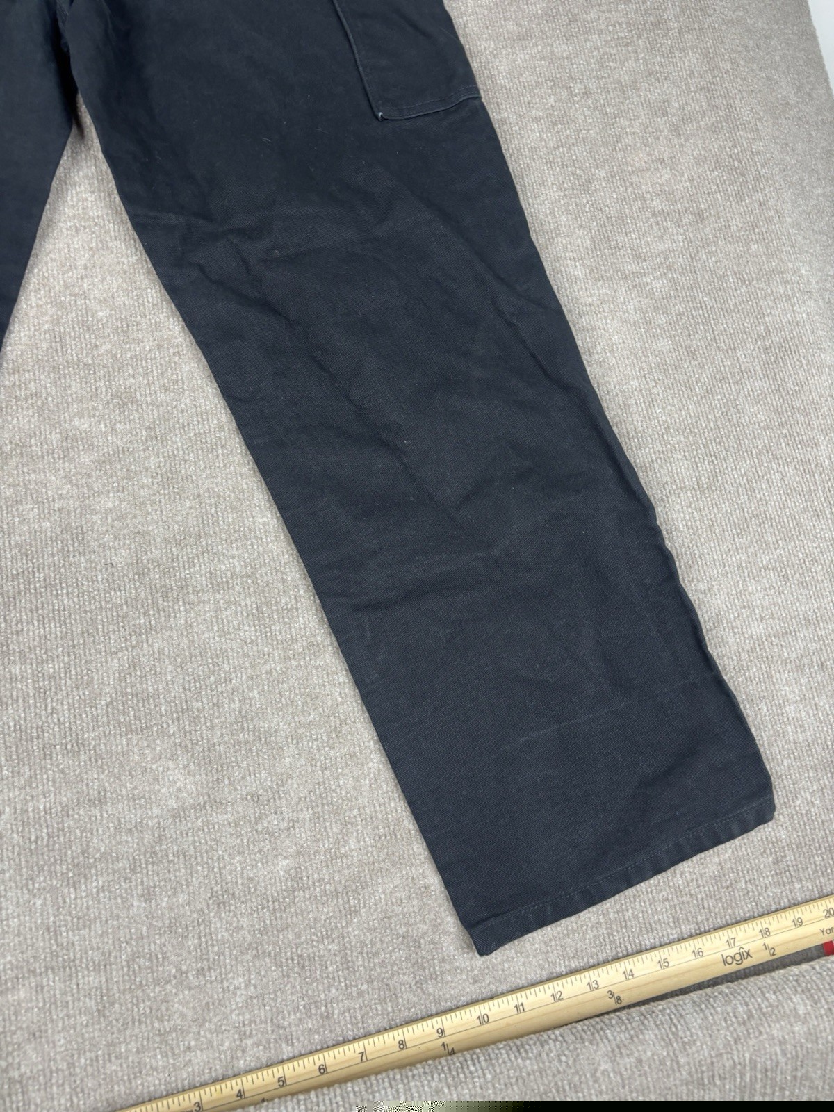 Carhartt Double Knee Canvas Carpenter Pants 38×32 B01 BLK Black Workwear Outdoor