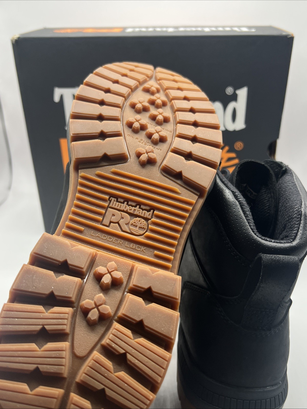 Timberland PRO Montauk 6″ Soft Toe Work Boot Men’s Size 8 Black Tan – New!