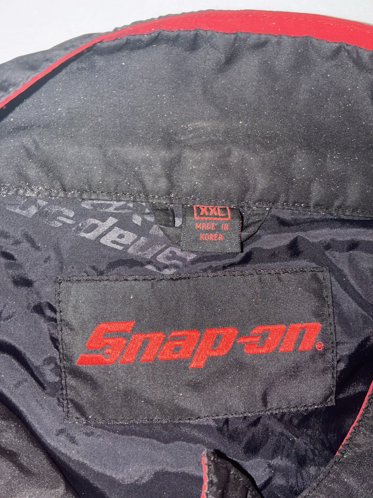 Vintage Snap-On Racing Jacket Y2K Motorsport NASCAR Multi-Sponsor Black Red