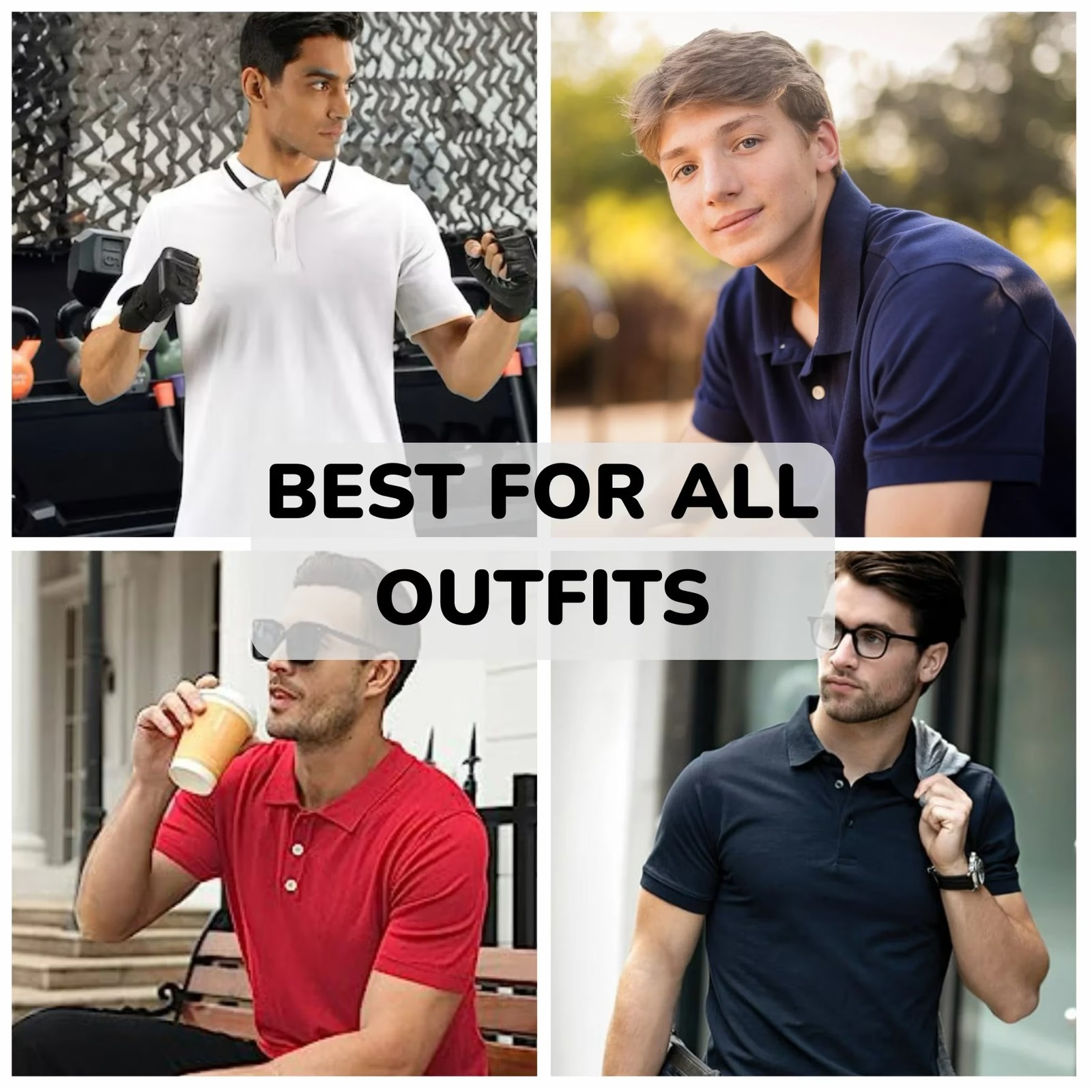 Men’s Short Sleeve Moisture Wicking Polo Shirts Lounge Running Gym 5-PACK NEW