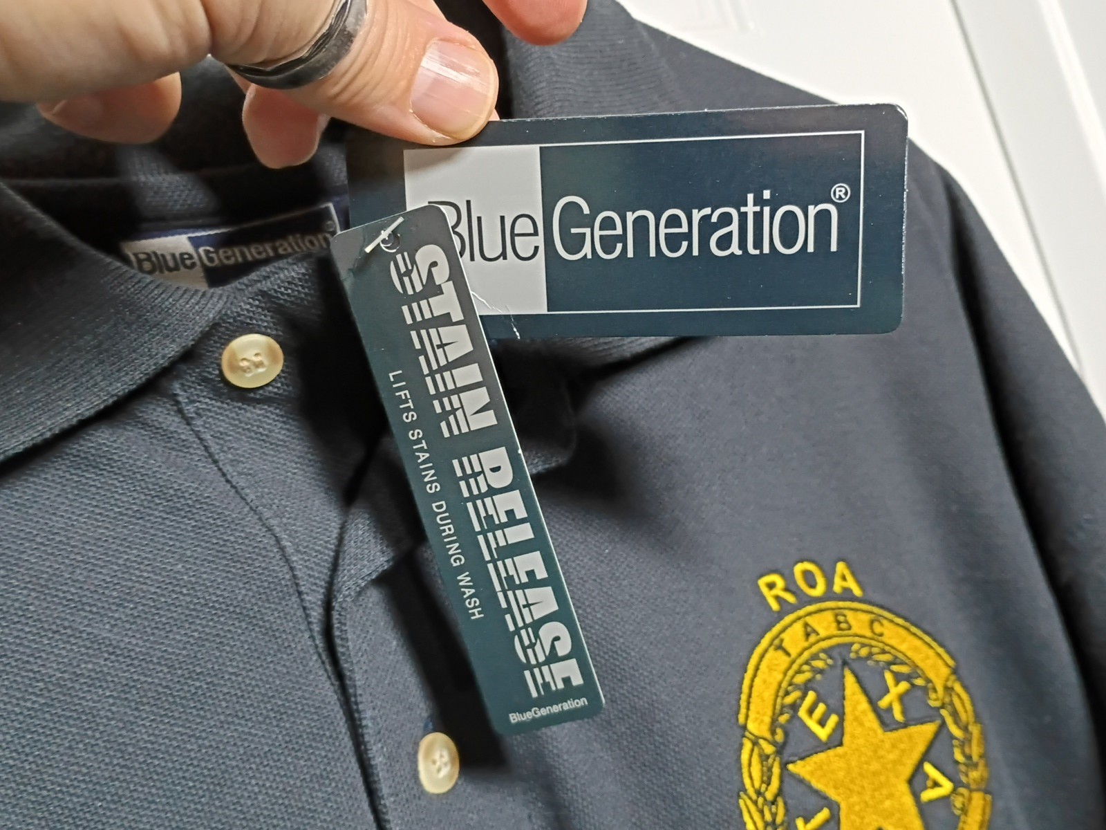 TABC ROA Retired Navy Blue Golf Polo Shirt Men’s 2XL Texas Blue Generation NWT