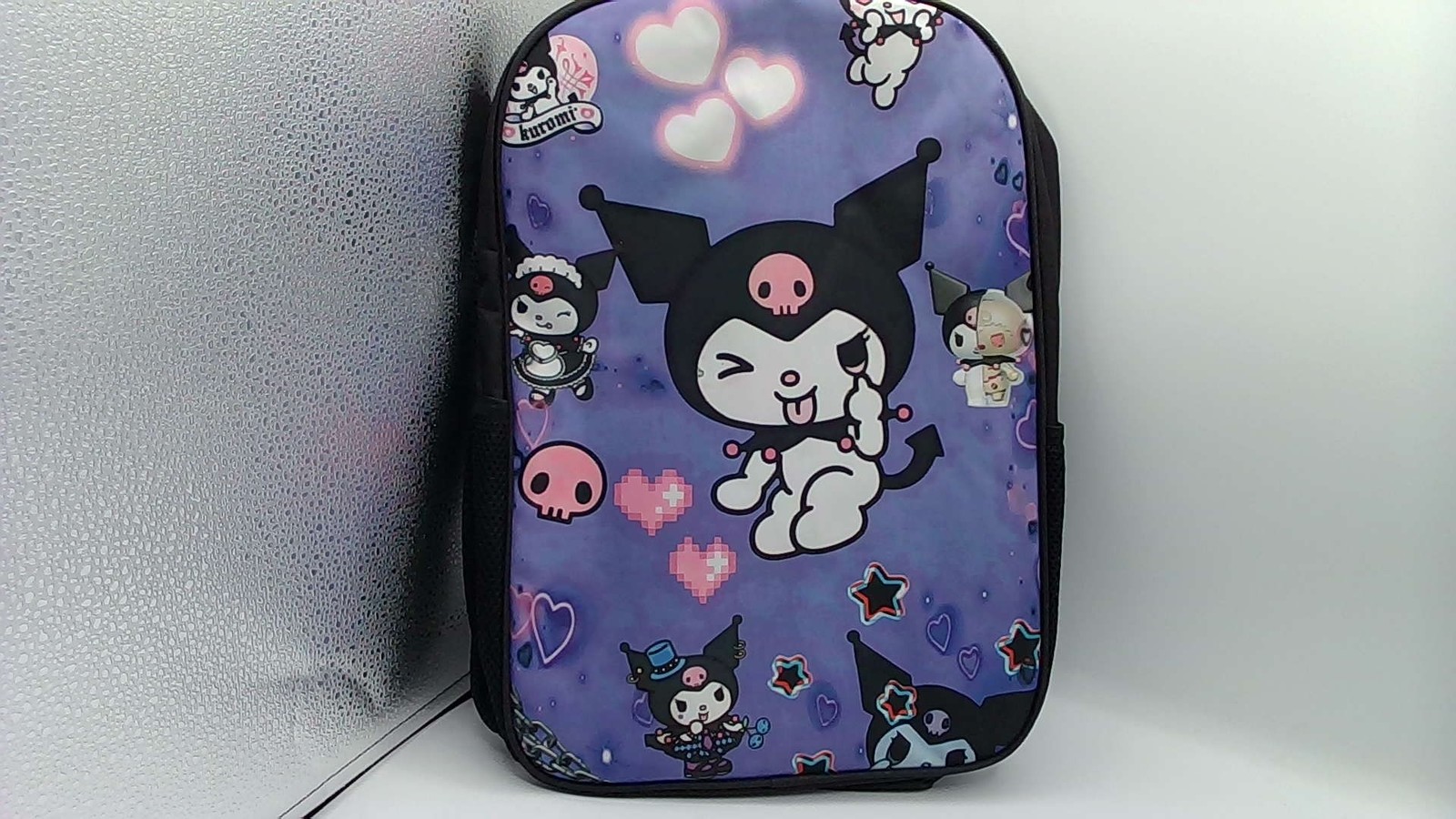 Large Backpack – Kuromi – Kuromi Body 3D 16″ School Bag Licensed Girls