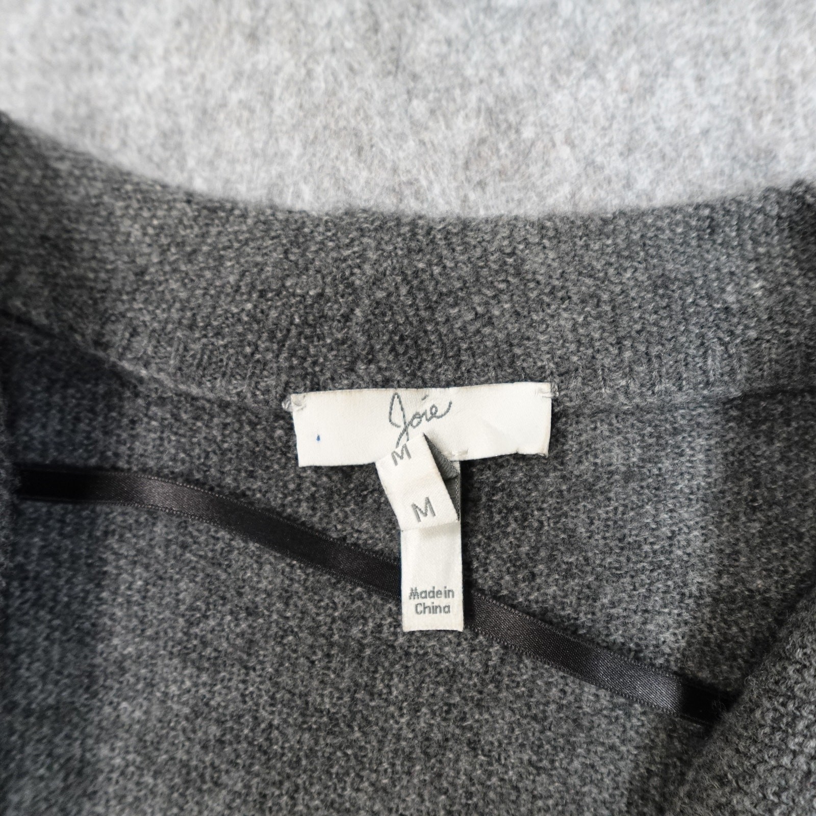 Joie Sweater Womens Medium Cashmere Wool Knit Cowl Neck Gray Soft Stretch