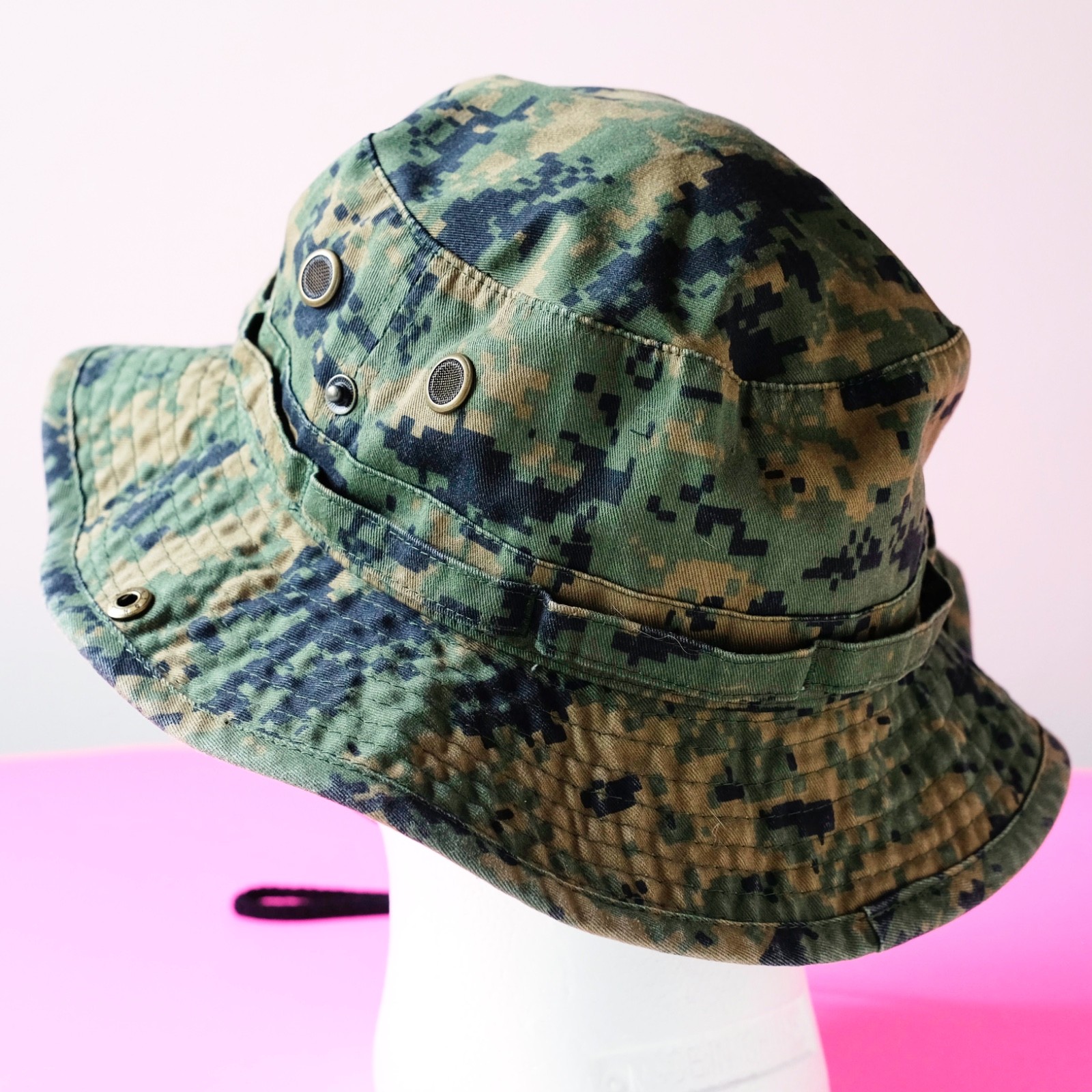 Newhattan Digi Camo Boonie Hat Tactical Military Safari Jungle Size S/M