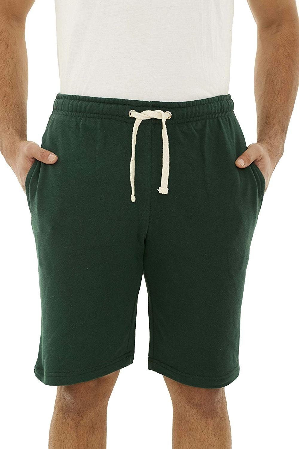 Republic Blue Men’s Sweat Shorts Fleece Cotton Jogger Gym Shorts with Pockets