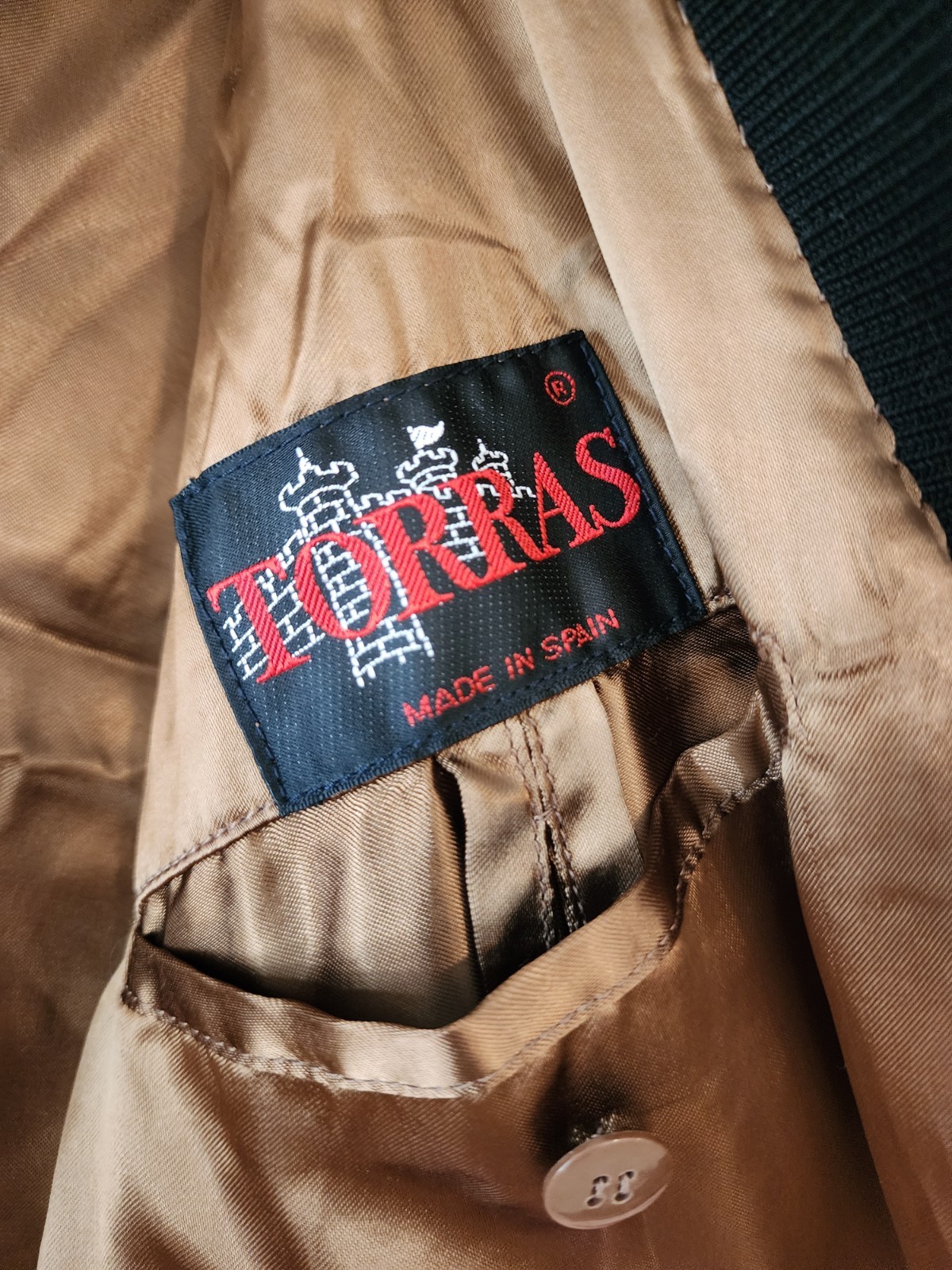 TORRAS VTG 80’s Suede Leather Bomber Style Cardigan Jacket Made in Spain Size40