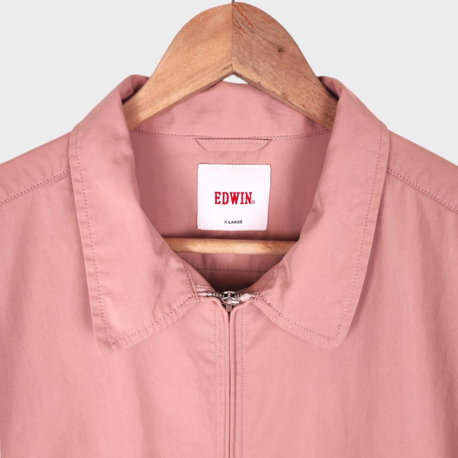 EDWIN Japan Men’s Light Pink Cotton/Nylon Blend Blouson Jacket – XL – Brand New