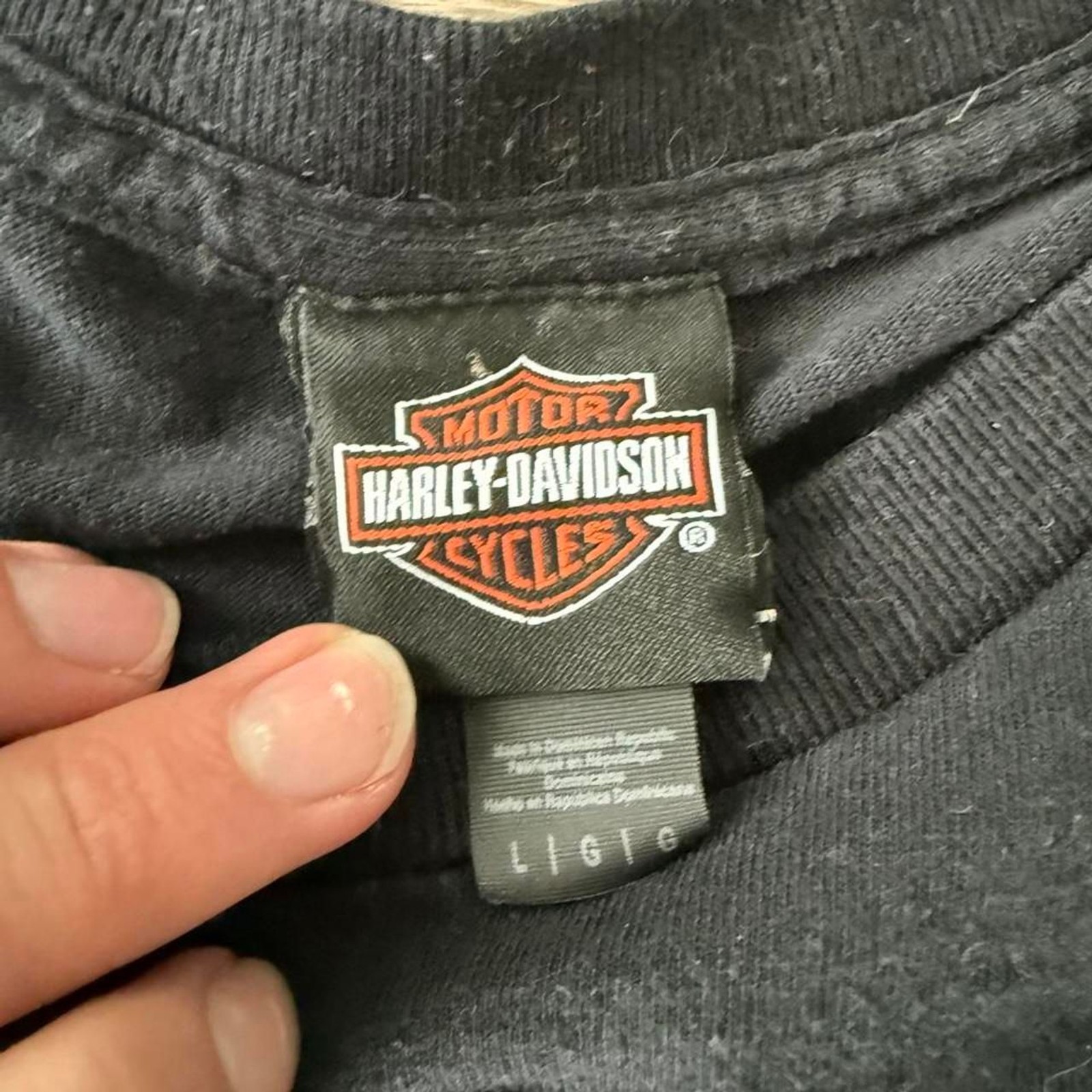 Harley-davidson Las Vegas Men’s Black T-shirt