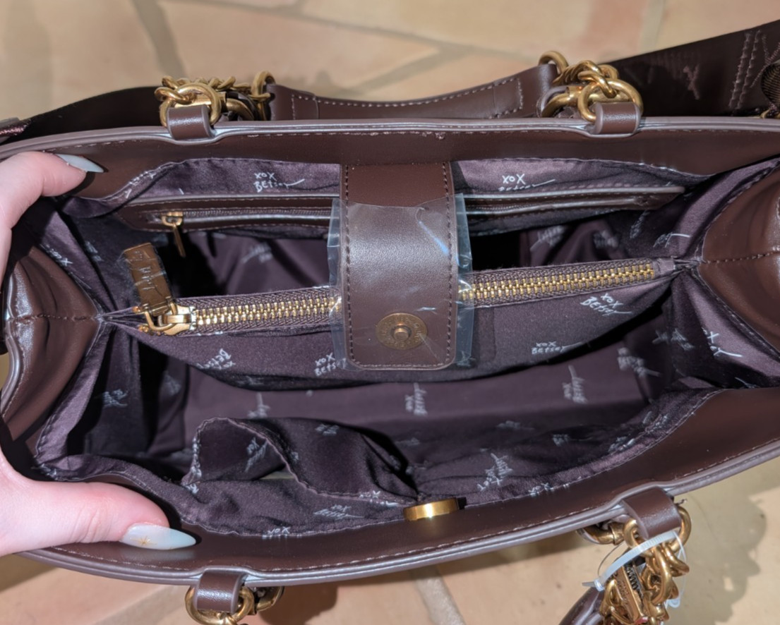 BETSEY JOHNSON Multi COW Heart Western TOTE Handbag XOBECA-U Horseshoe CHARM