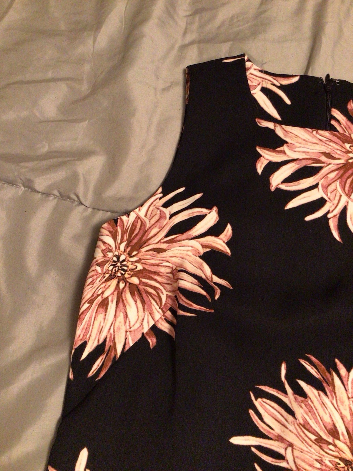 Ann Taylor Factory Women’s Sleeveless Dress Sz 2 NWT Black Floral Print