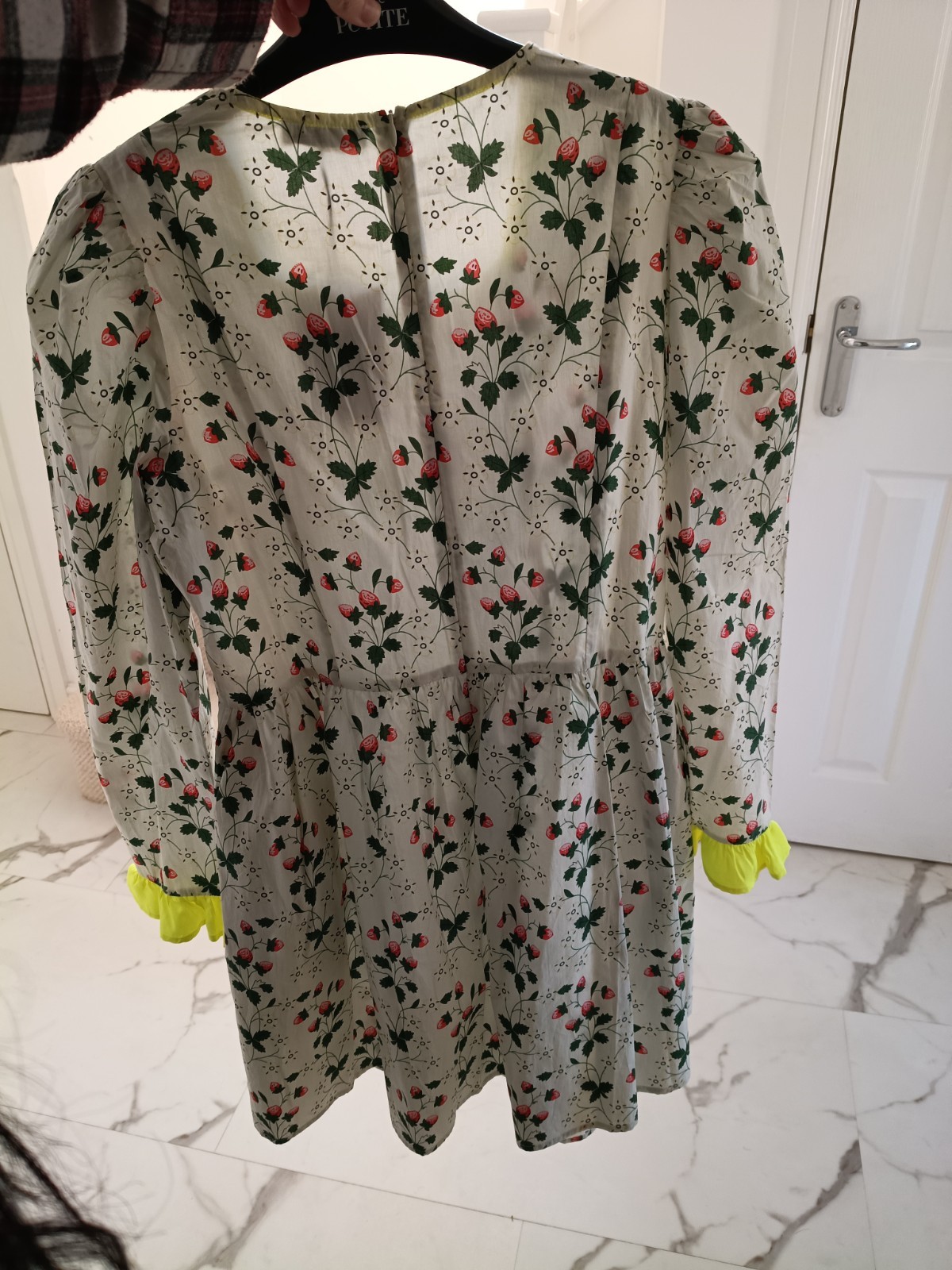 Batsheva X Laura Ashley Strawberry Print Dress Size 16 Fits 14 Bnwt