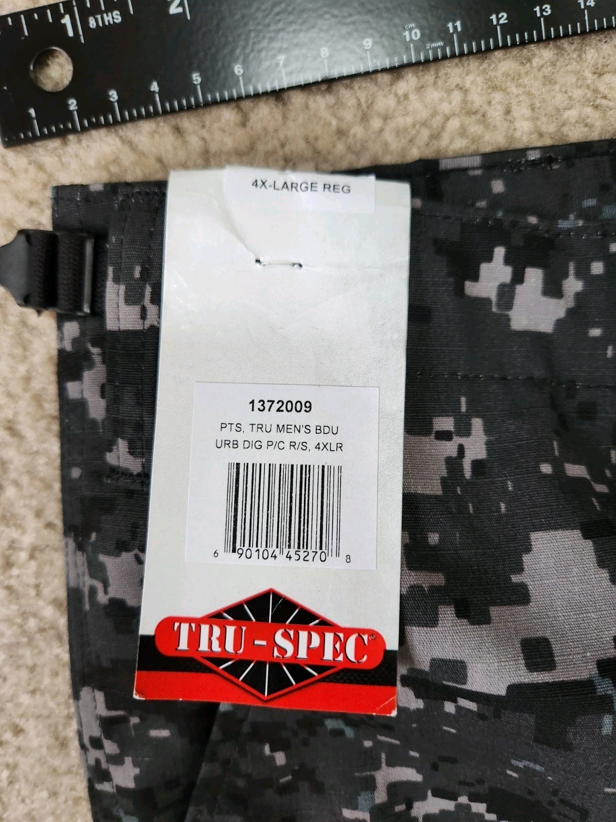 TRU-SPEC Tactical Response Ripstop Pants Men’s Digital Urban Camo 4XL REGULAR