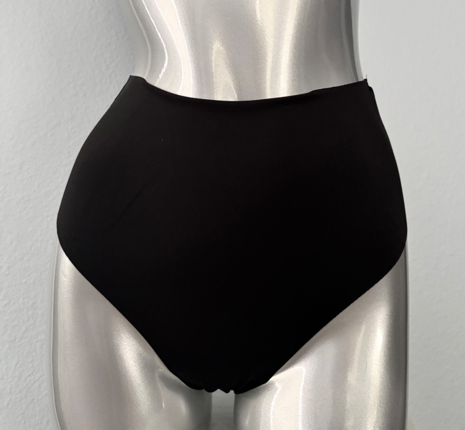 Victoria’s Secret Thong Panty No Show High Waist Leg Black Stretch S M L XL 2XL