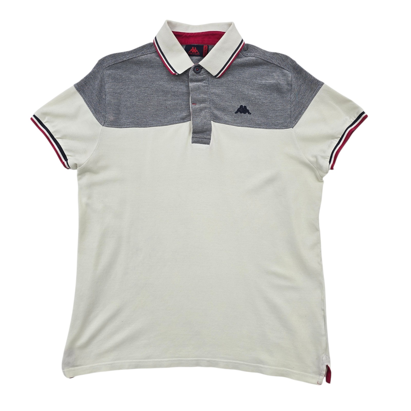 Kappa Robe Di Kappa Men’s Polo M White Cotton Logo Colorblock
