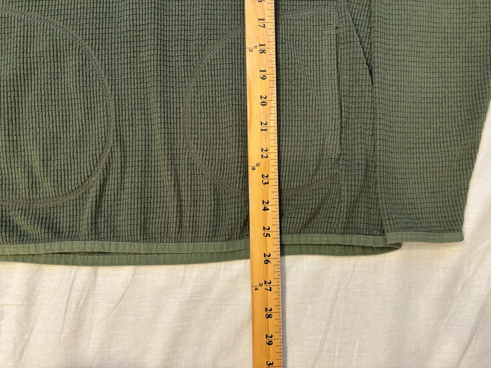 Taylor Stitch The Pack Shirt Snap Pullover Mens Size 40 Olive Green Waffle Weave