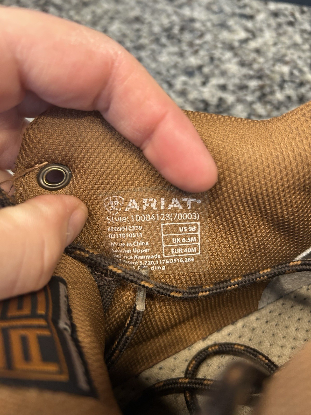 Ariat Hiking Boots Terrain Endurance Cordovan Brown -Womens Sz 9B Leather Trail