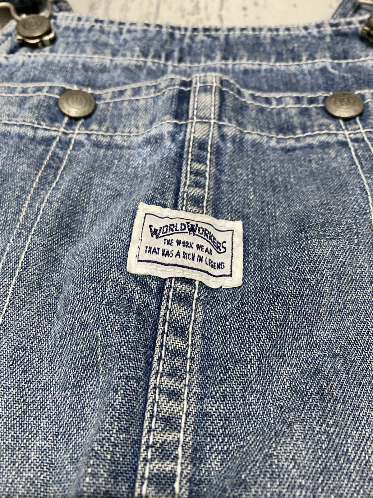 Vintage 90s Big Mac Lowback Overalls Sanforized Denim Size 32 Medium