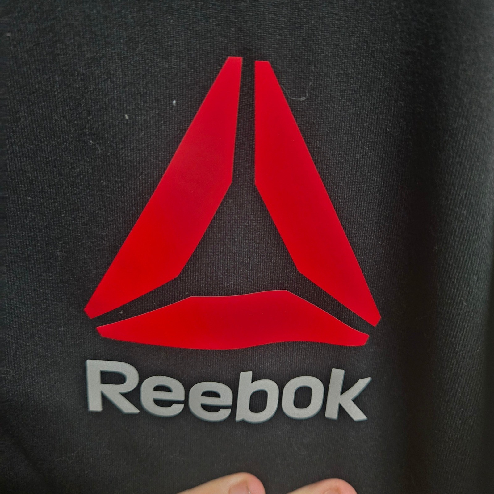 UFC Reebok Full Zip Training Jacket Black White Green Delta Logo. Size Small