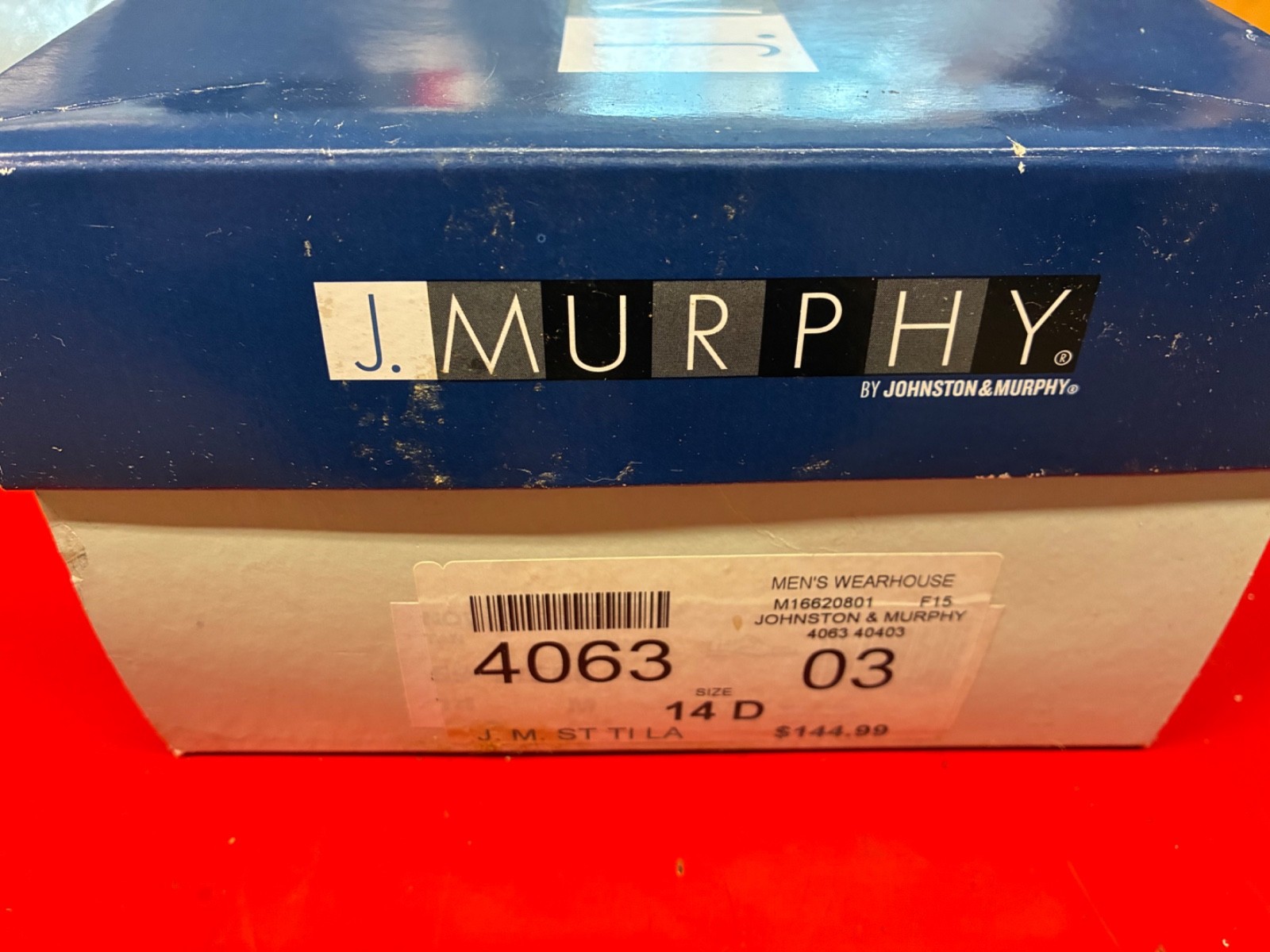 J. Murphy Mens Size 14M Brown Leather Captoe Dress Shoes