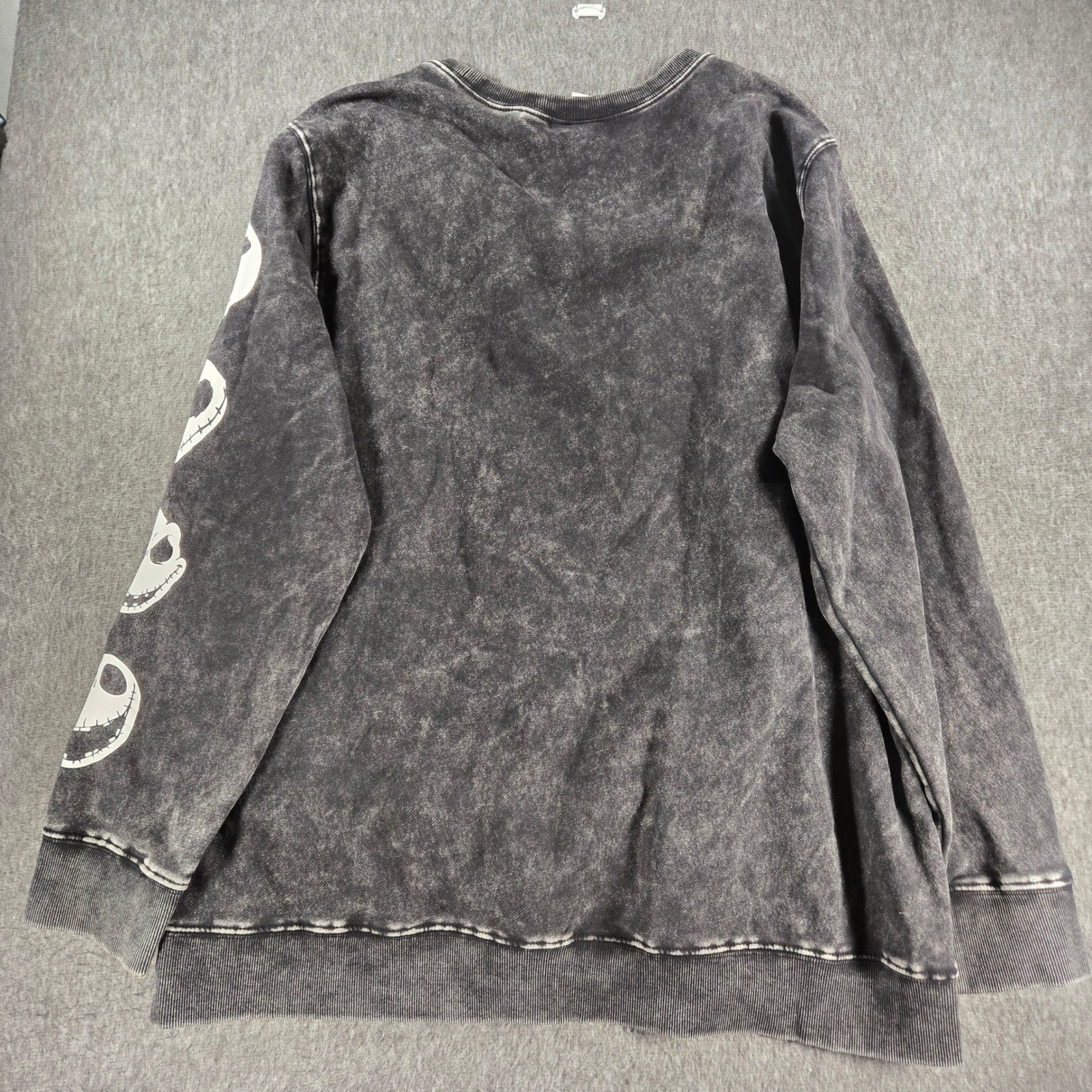 Disneyland Nightmare Before Christmas Acid Wash Sweatshirt XL Jack Skellington