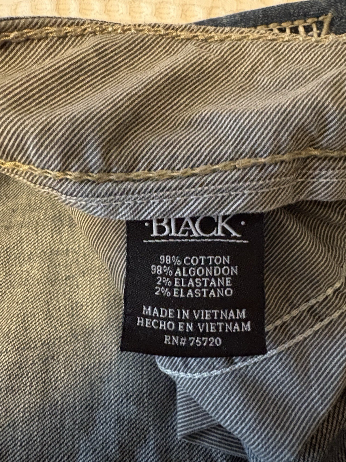 EXC! Buckle Black Fit No.11 Straight Leg Jeans Men 32 x 34 Long Stretch