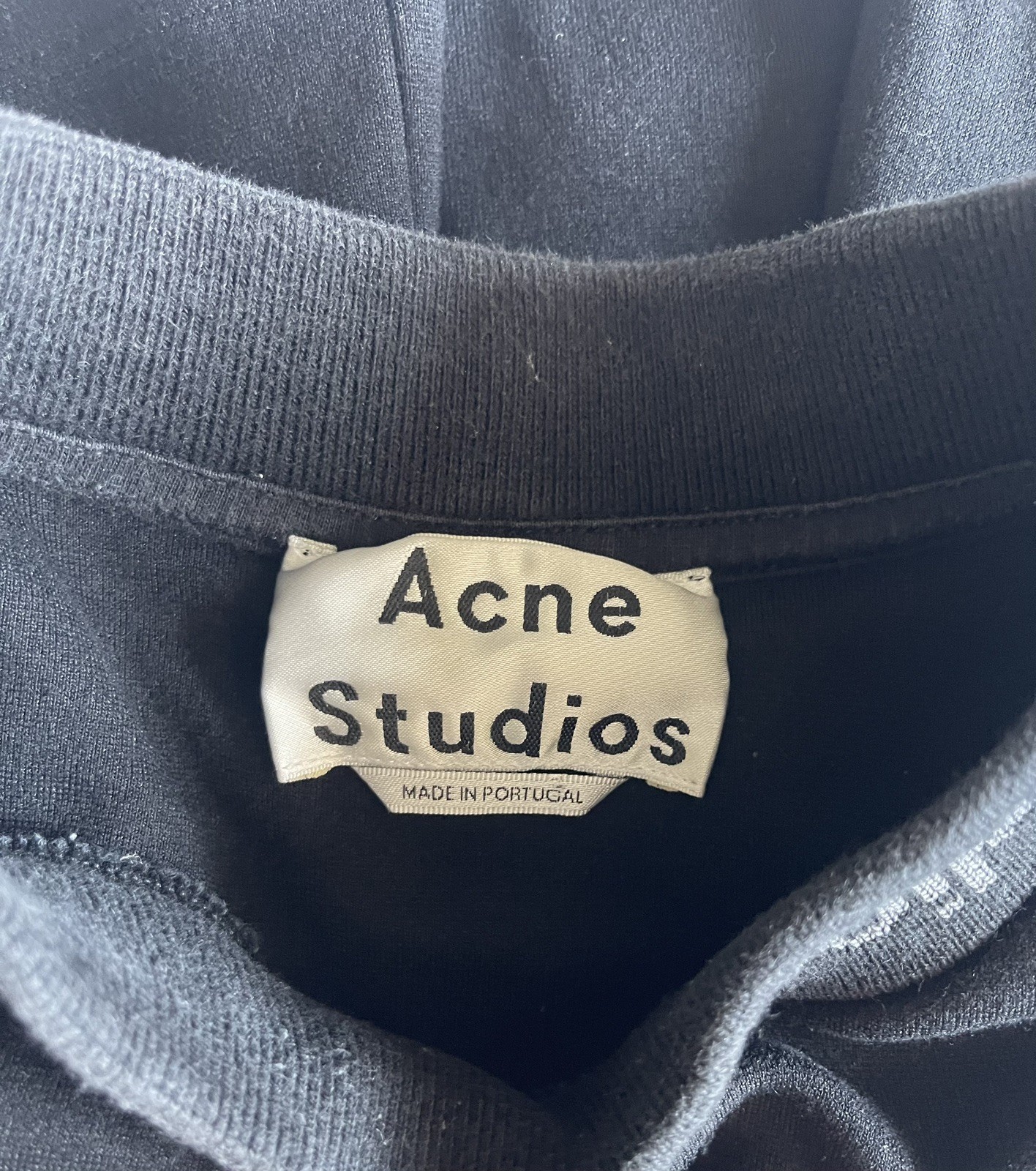 Acne Studios Navid S/S T-Shirt Men XL Black Short-Sleeve Designer Minimalist
