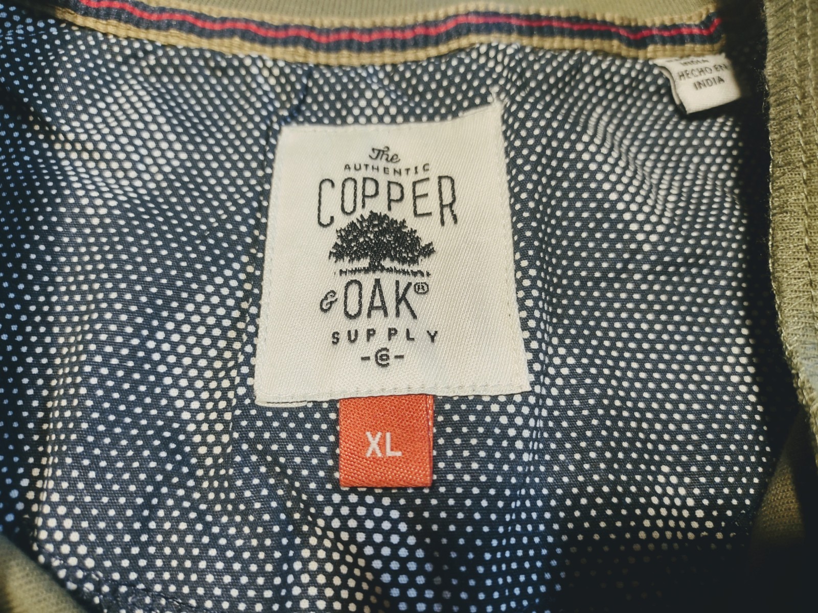 NWT – Copper & Oak Supply – Men’s LS Quarter Button Pullover – Fern Green – XL
