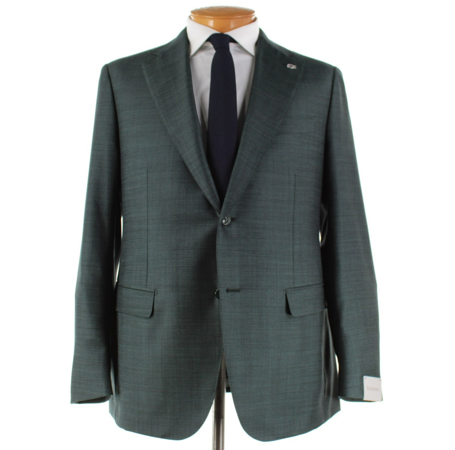 Ravazzolo NWT Super 130’s Wool Two Piece Suit Size 54R (44R US) In Green