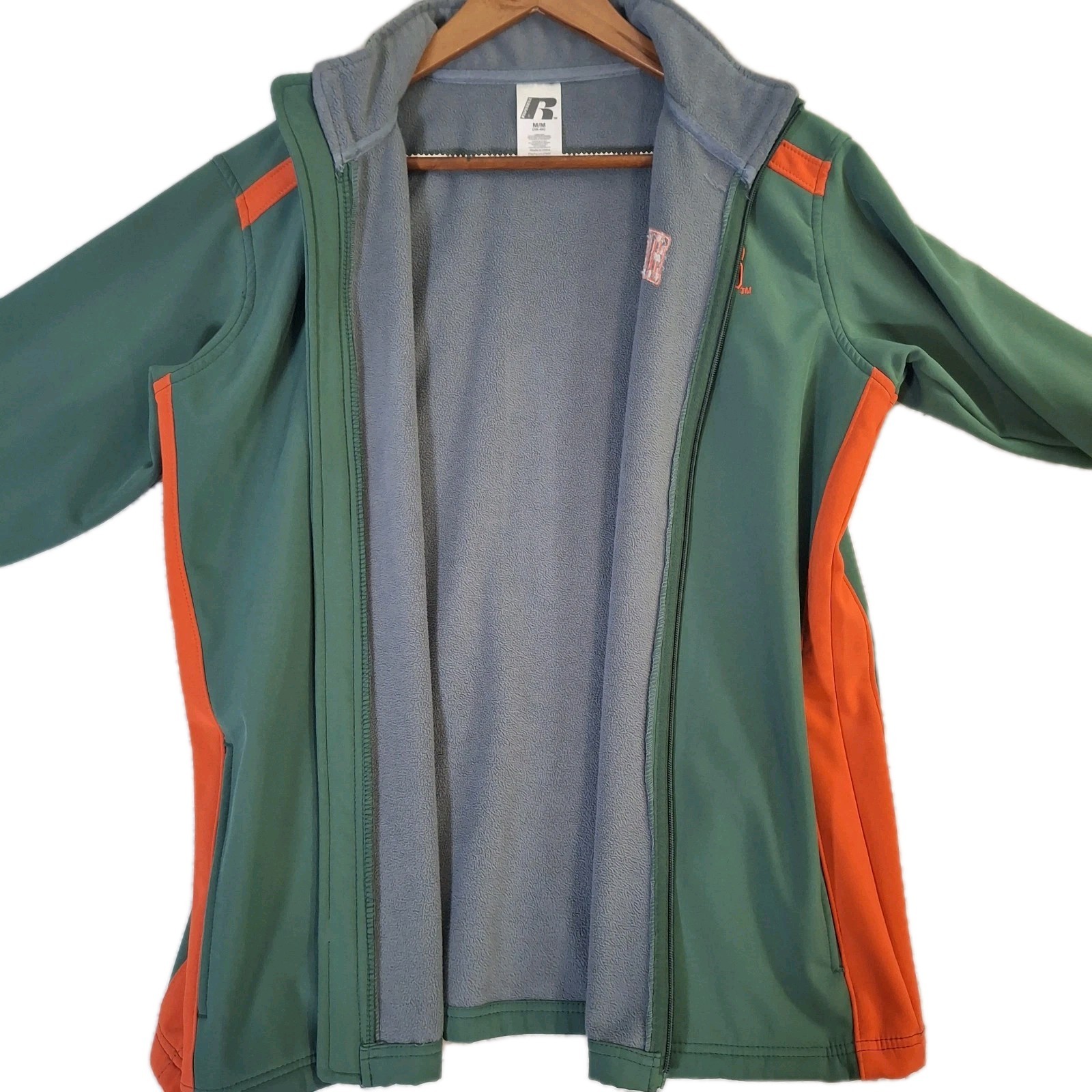 Miami Hurricanes Russell Athletic Track Jacket Men’s Medium Lined Performance