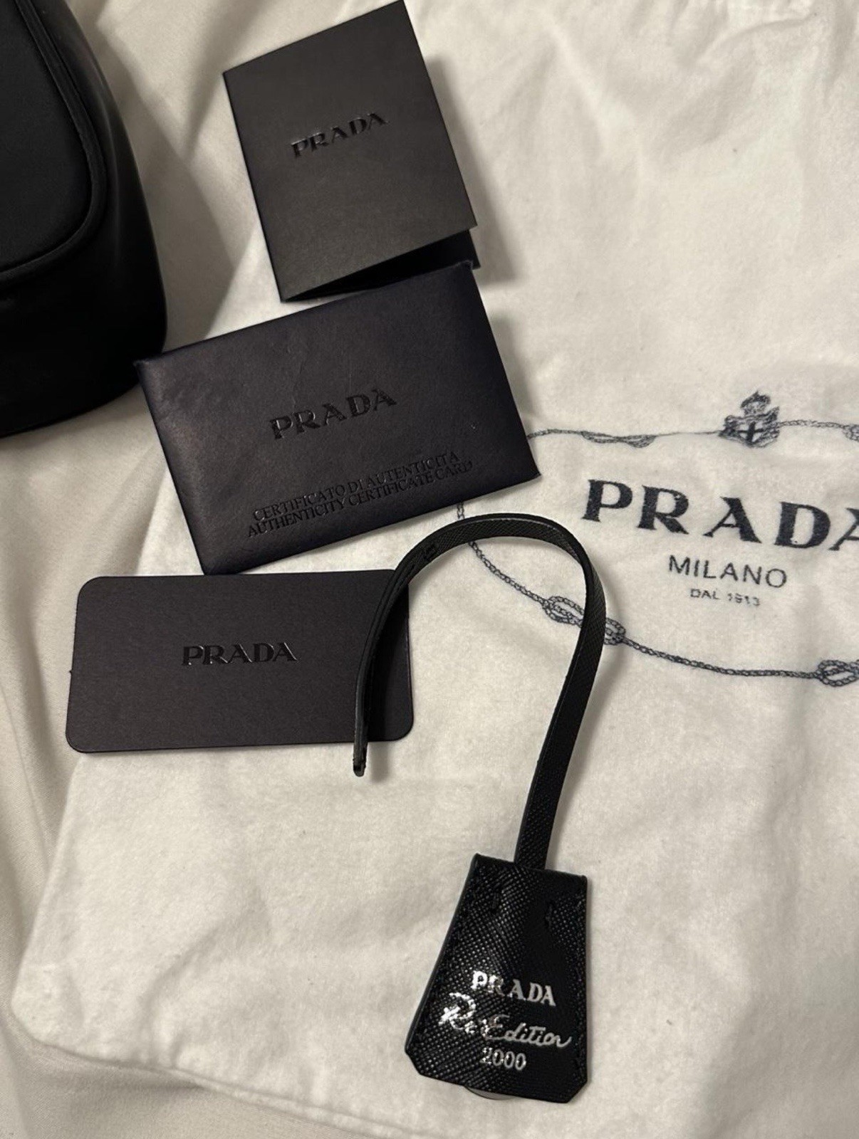 Prada Black Nylon Re-Edition 2000 Shoulder Bag