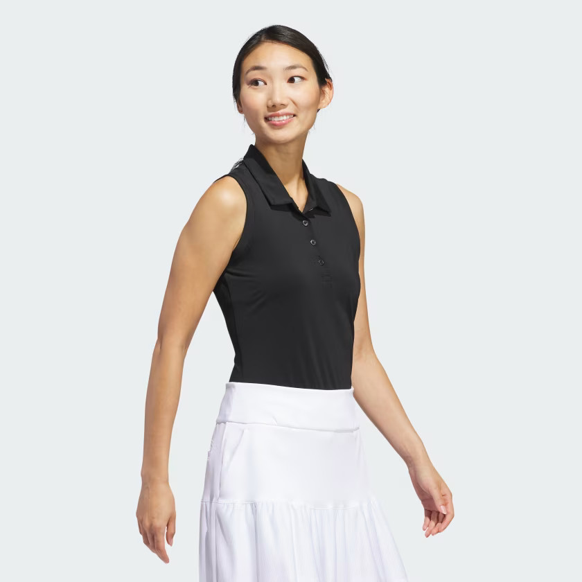 adidas women Ultimate365 Solid Sleeveless Polo Shirt