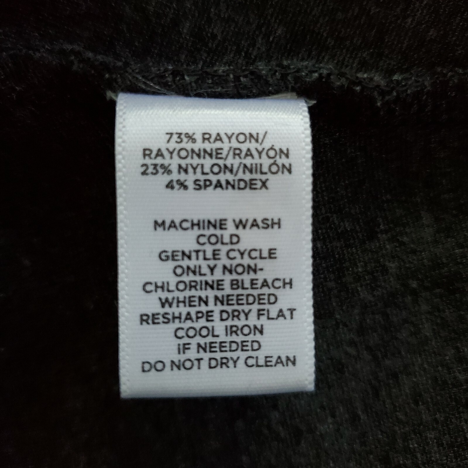 Lou & Grey Leggings Size Small Rayon Nylon Spandex Blend Pull On Dark Grey