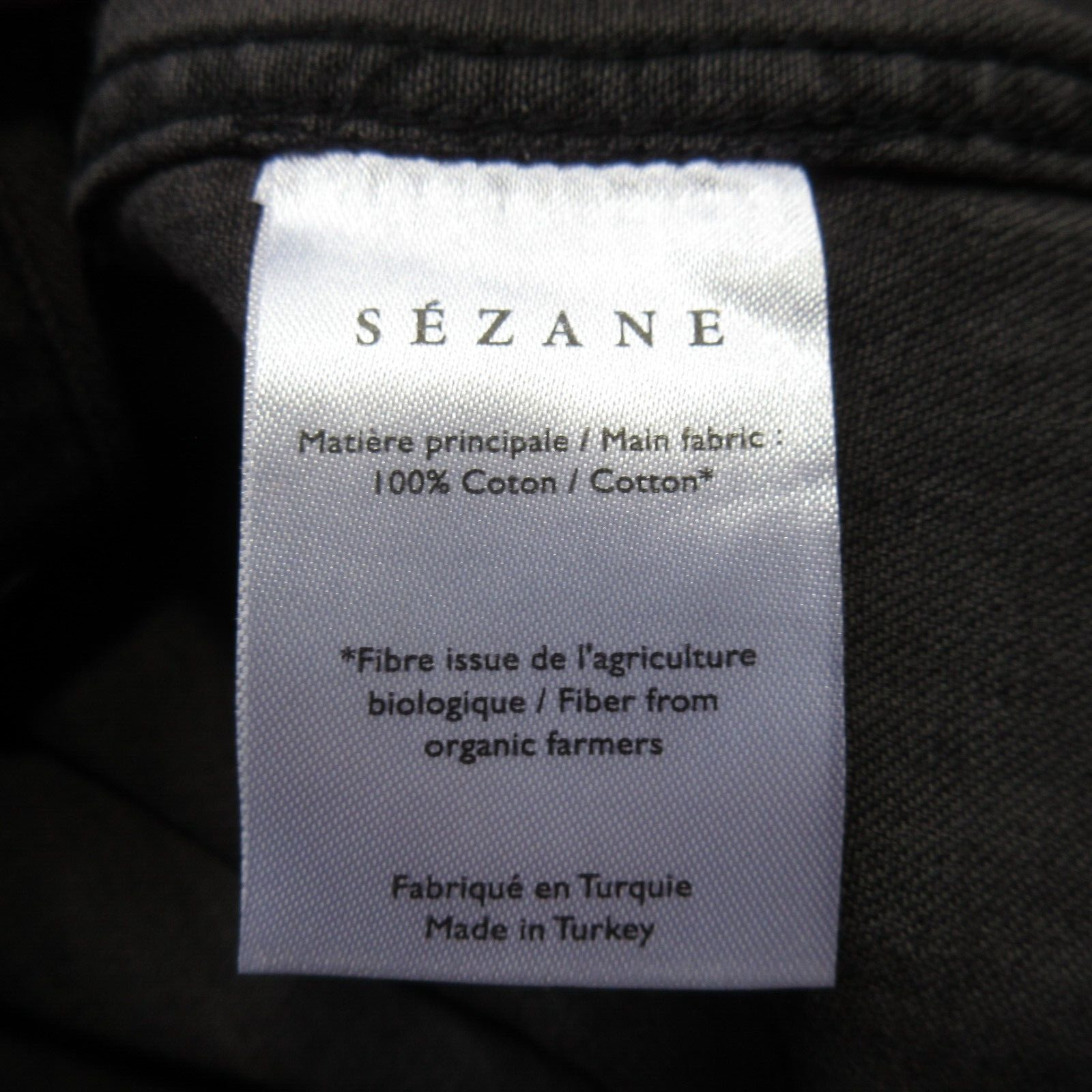 NWT Sezane Servanne Shirt in Bleached Black Chambray Snap Down Top 34 / US 2