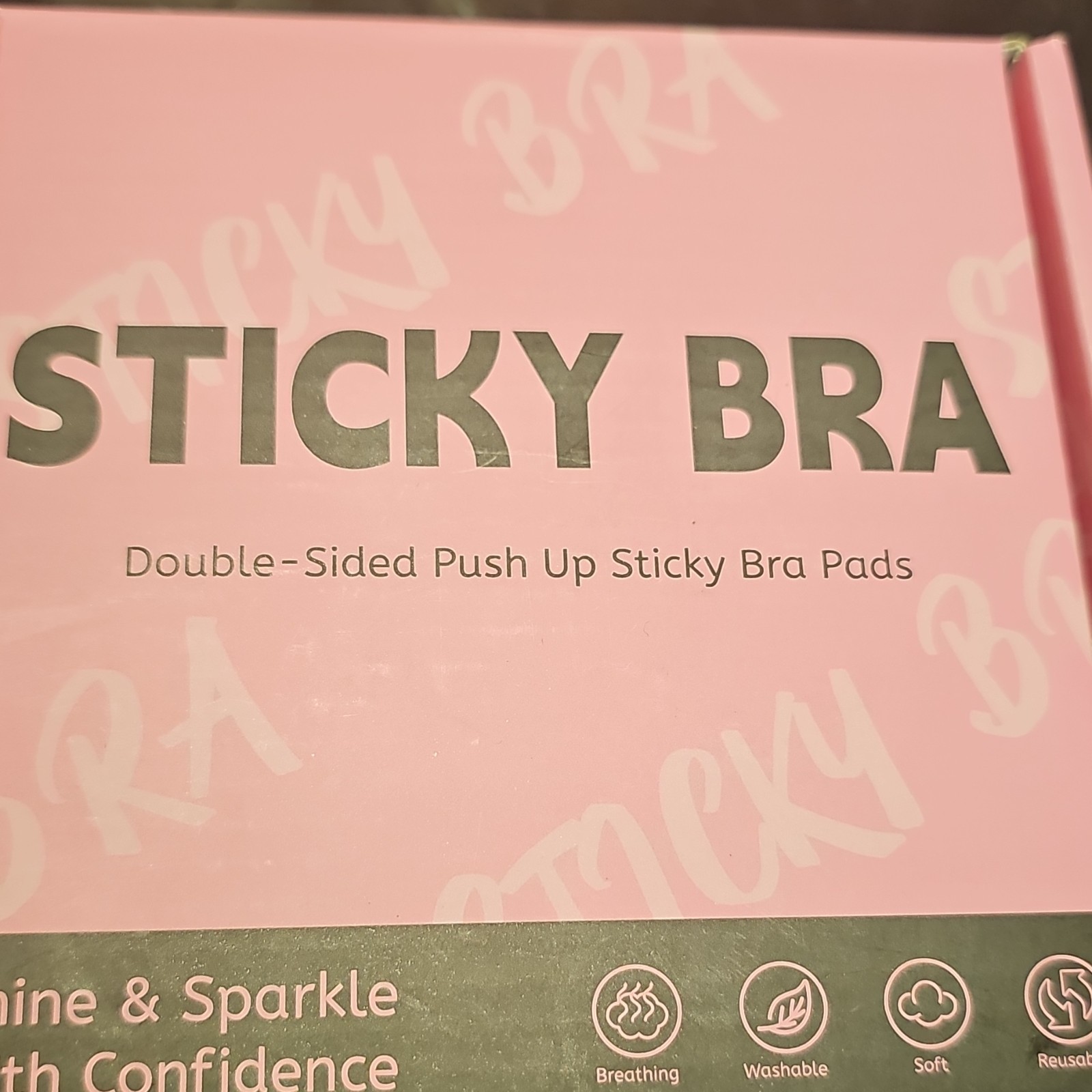 Beige Adhesive Sticky Bra Double-Sided Push Up Pads Strapless Women’s M