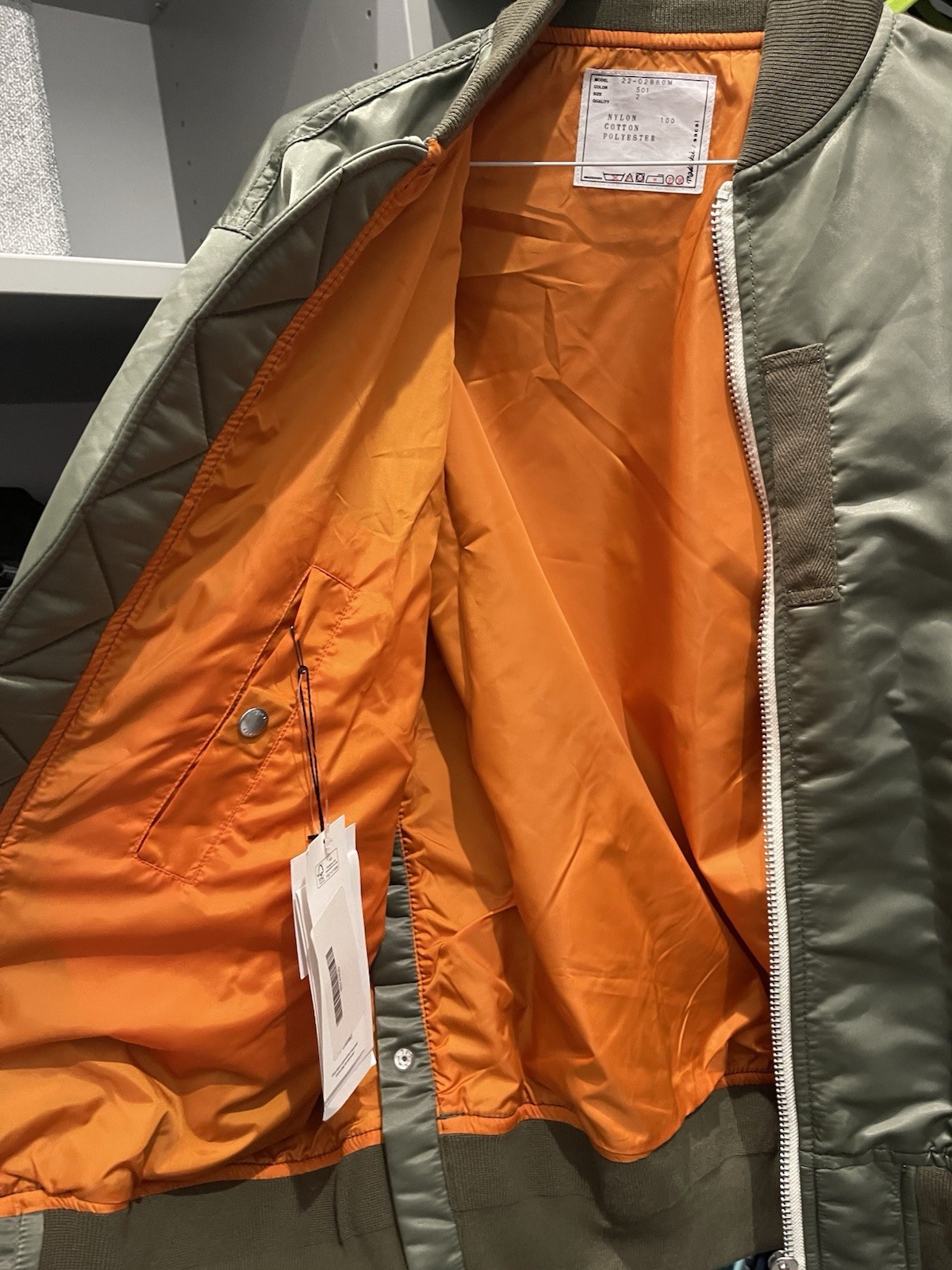 Madsaki Sacai Blouson Nylon Jacket Khaki 2 (Medium) SEND OFFERS