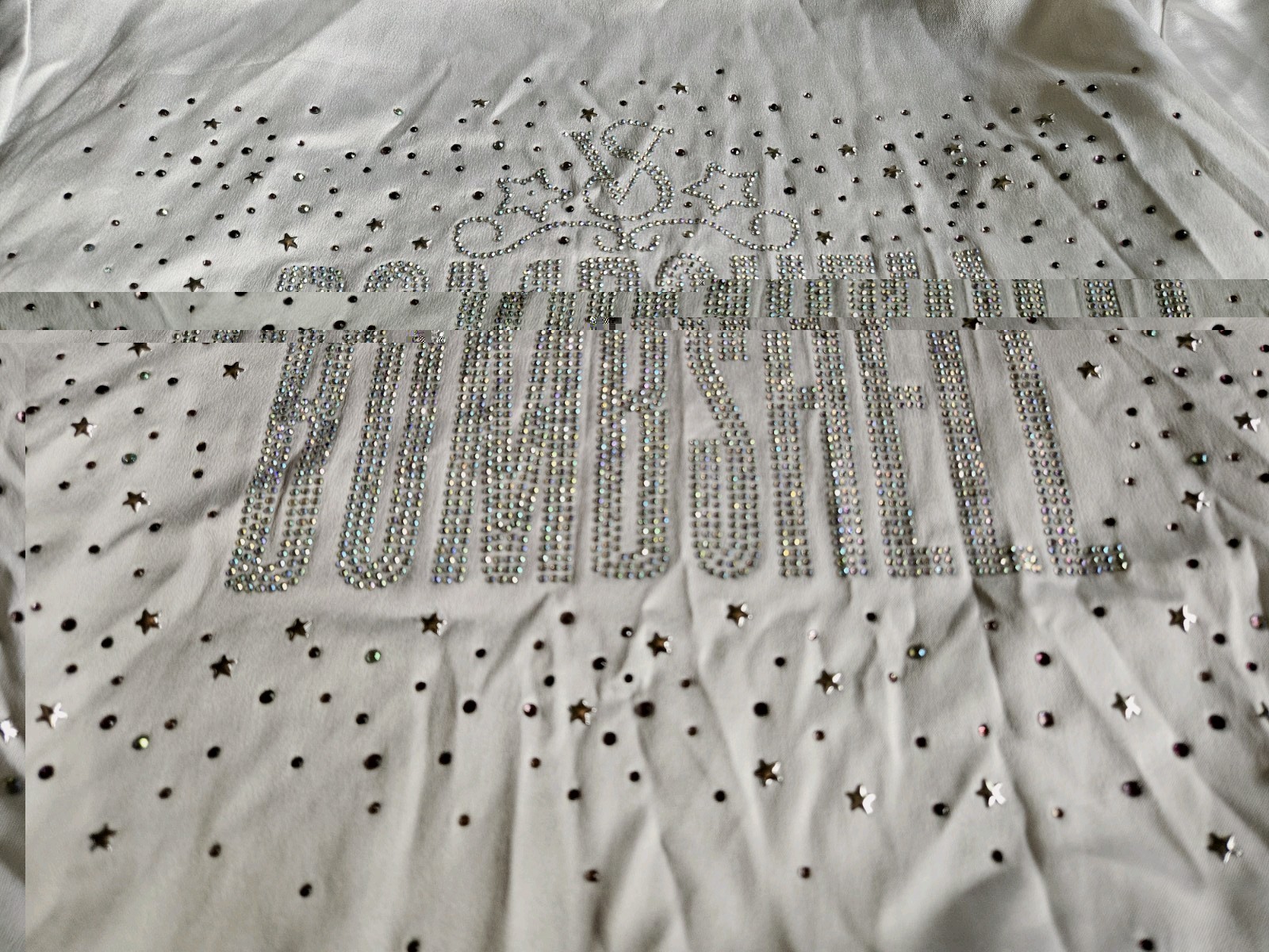 Victoria’s Secret Bombshell White Rhinestone Bling Robe 2010 Size XS/S