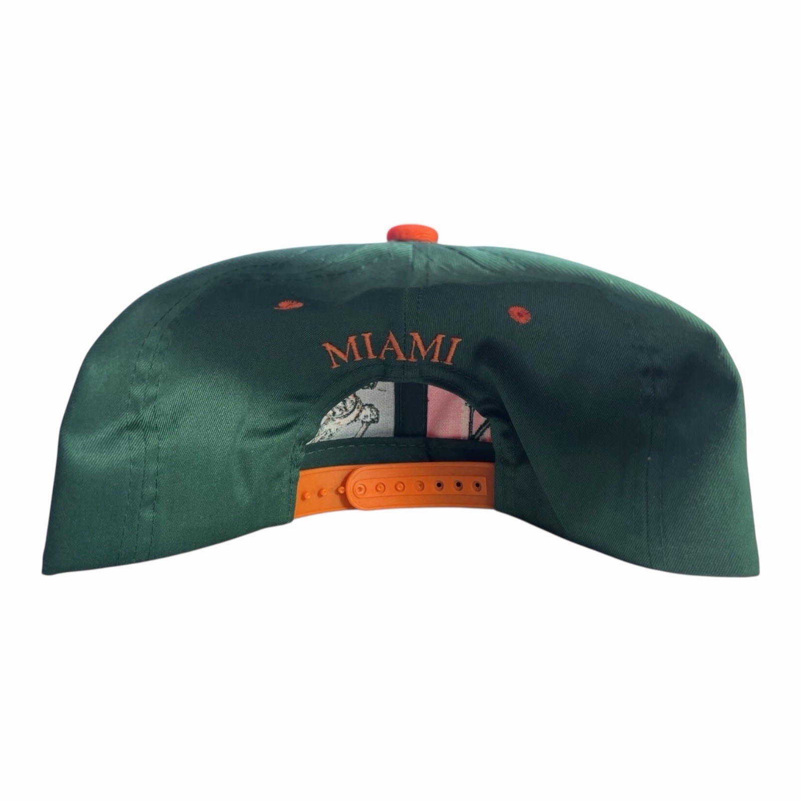 NEW VINTAGE 1992 MIAMI HURRICANES UM SNAPBACK HAT CAP FLAT BRIM DREW PEARSON