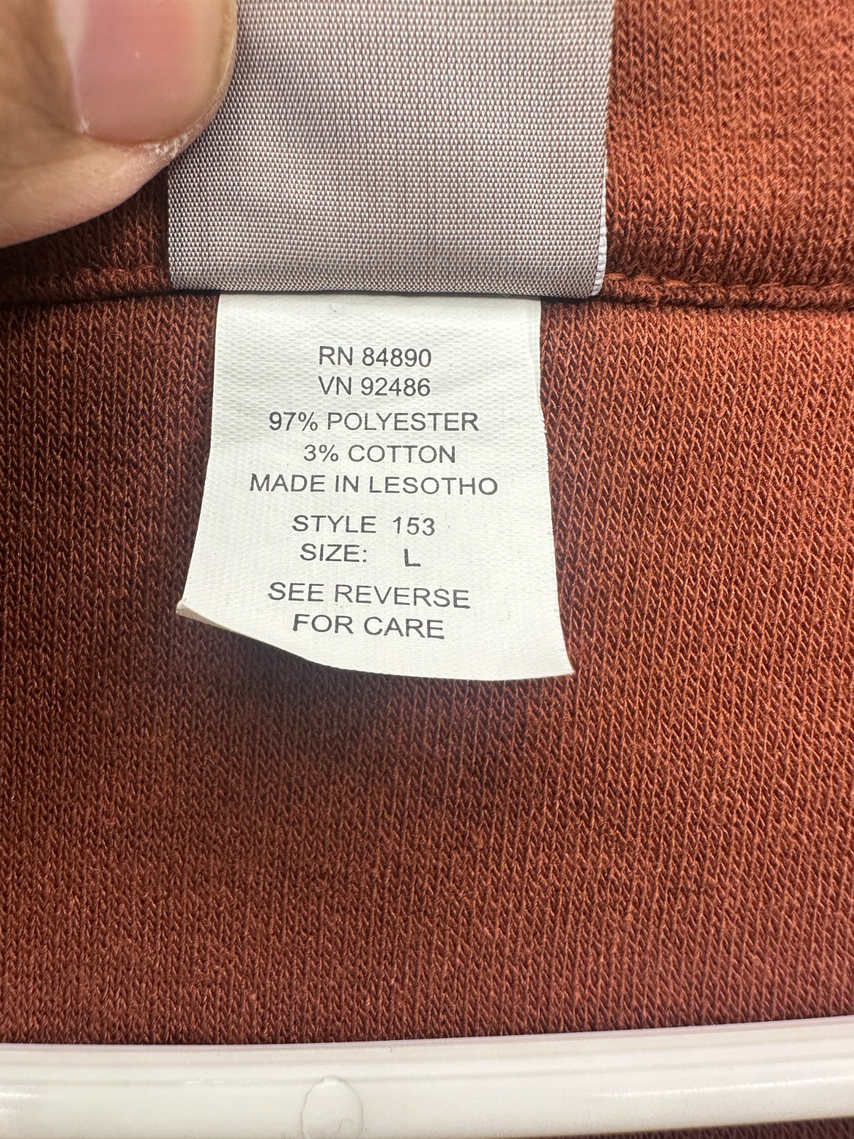 Comfort Casual Sweatshirt Mens Large Orange Knit Ribbed Collared Performance