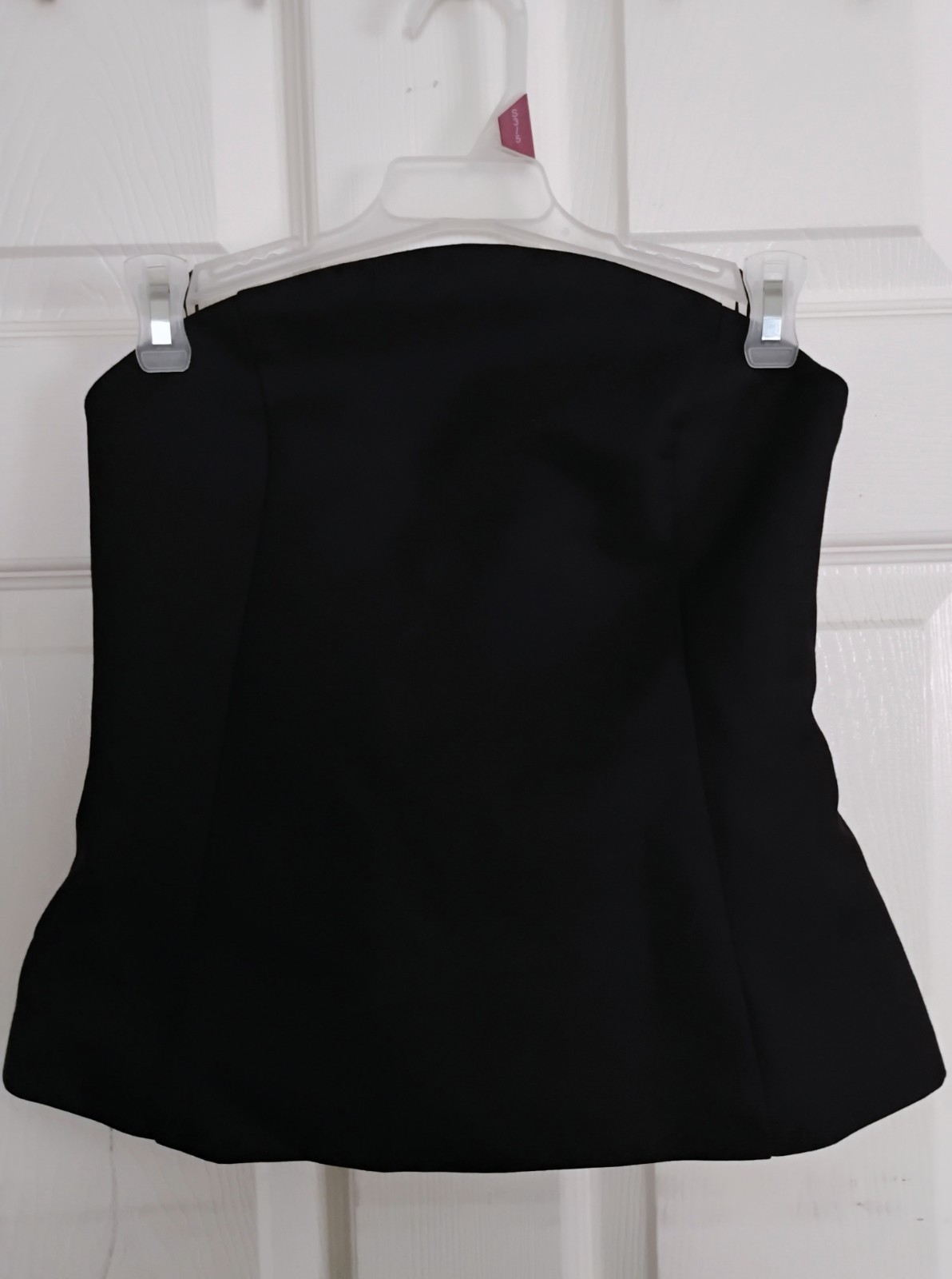 Zara Black Strapless Corset Top Small