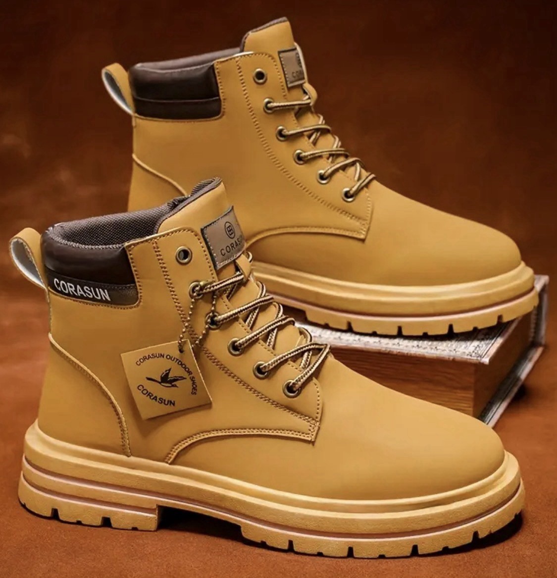 Men’s Canvas High Top Boots Denim Ankle Everyday & Formal Size 11