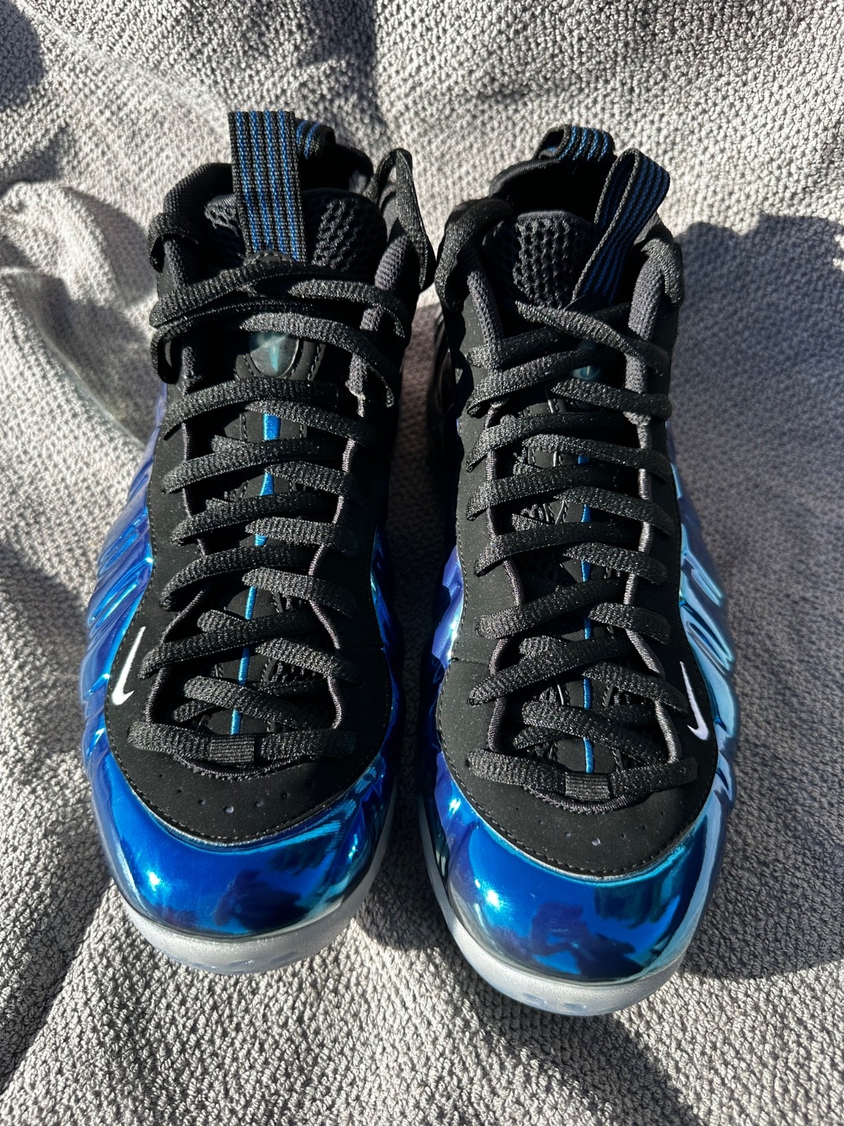 Size 11 – Nike Air Foamposite One Premium Blue Mirror -DS- 575420-008