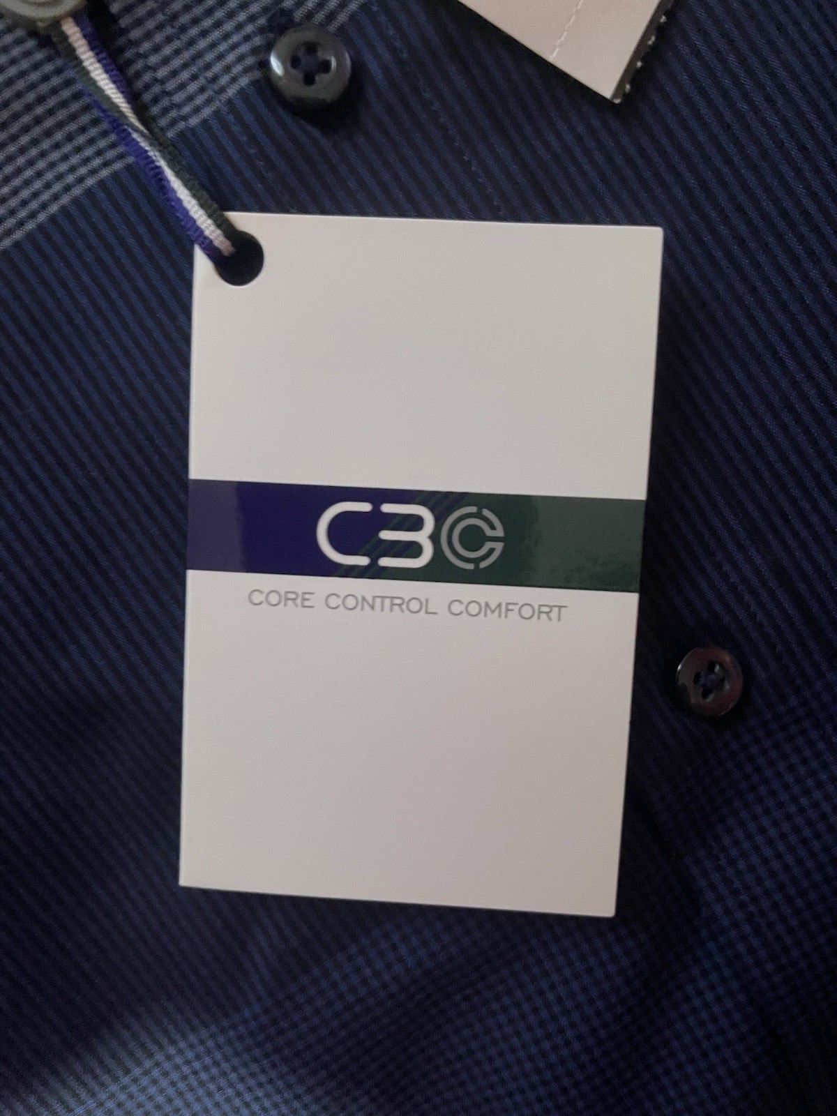 C3 Core Control Comfort Performance Shirt Blue Stripe